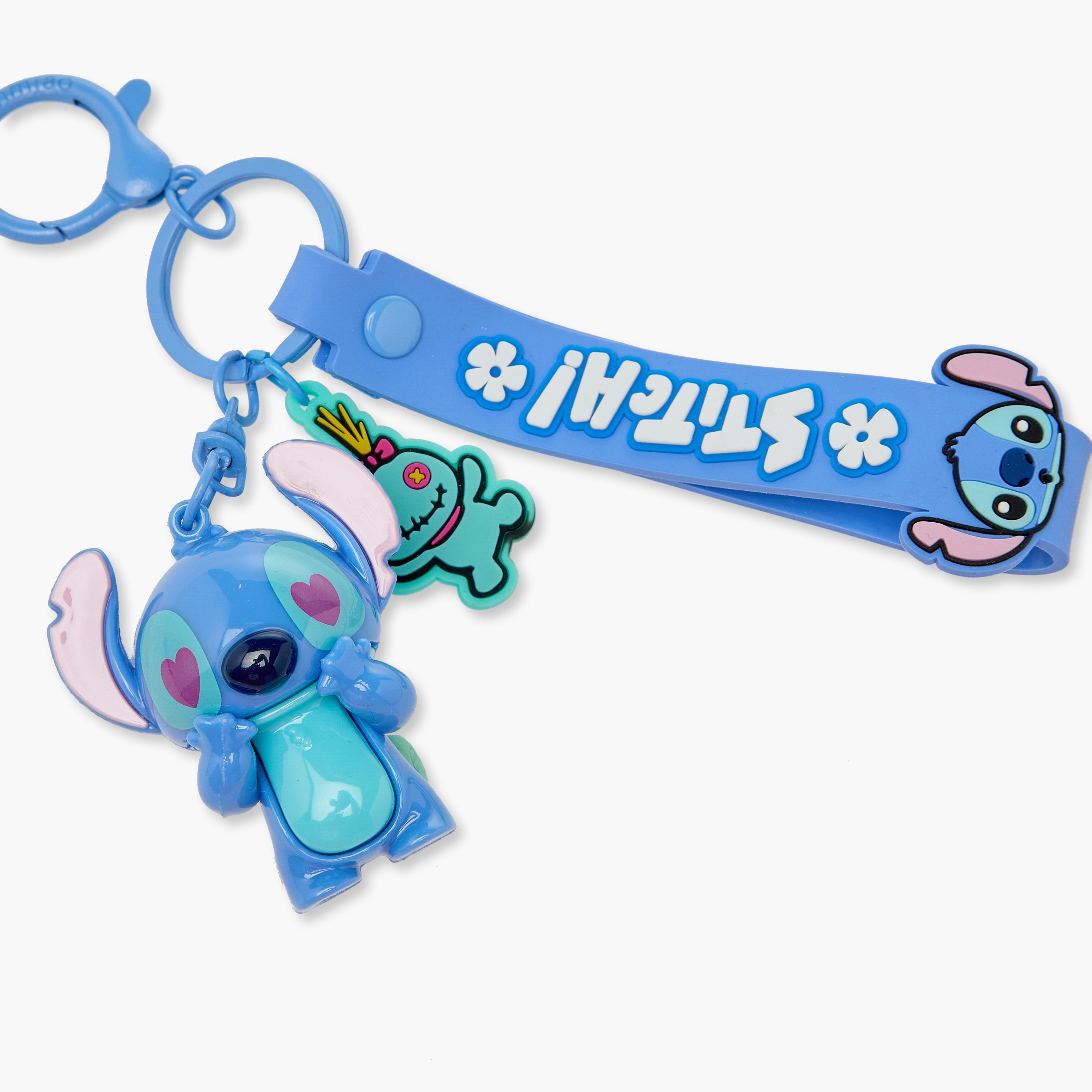 Disney Stitch Keychain with Strap-girls-accessories-keyringsandbagcharms-image-3