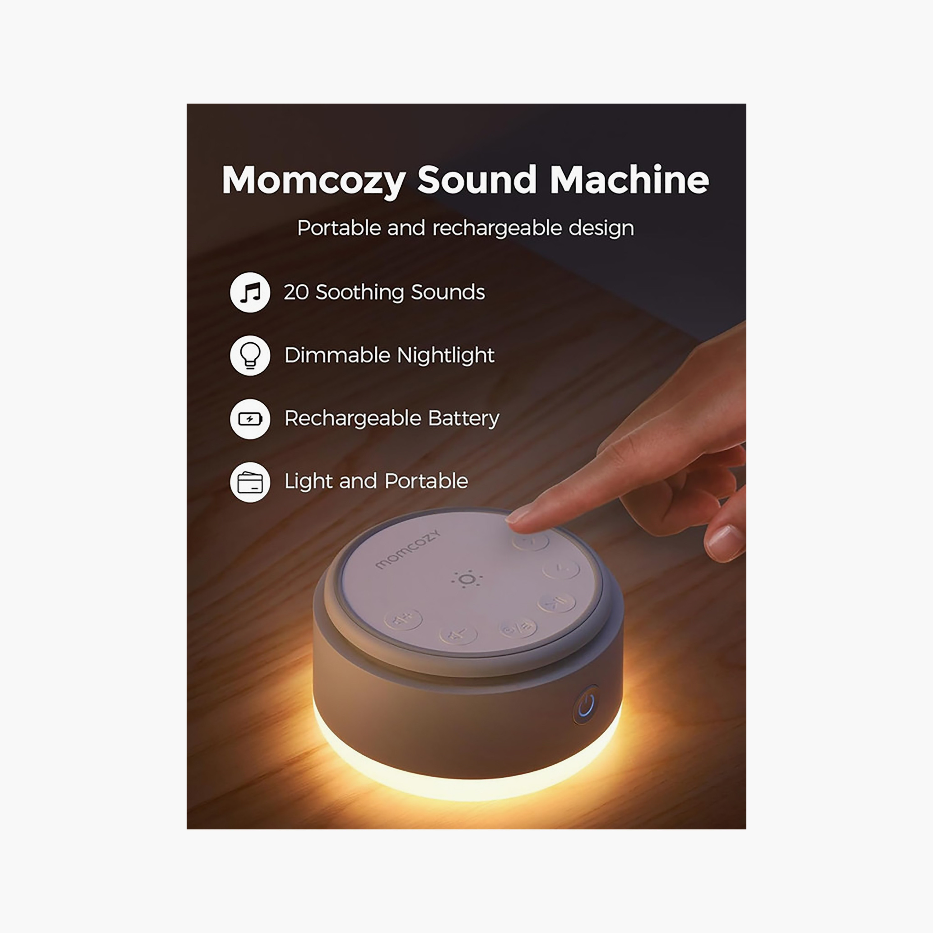 جهاز ذكي لتهدئة الطفل بأصوات مساعدة على النوم من مومكوزي-electronics-speakers-image-2