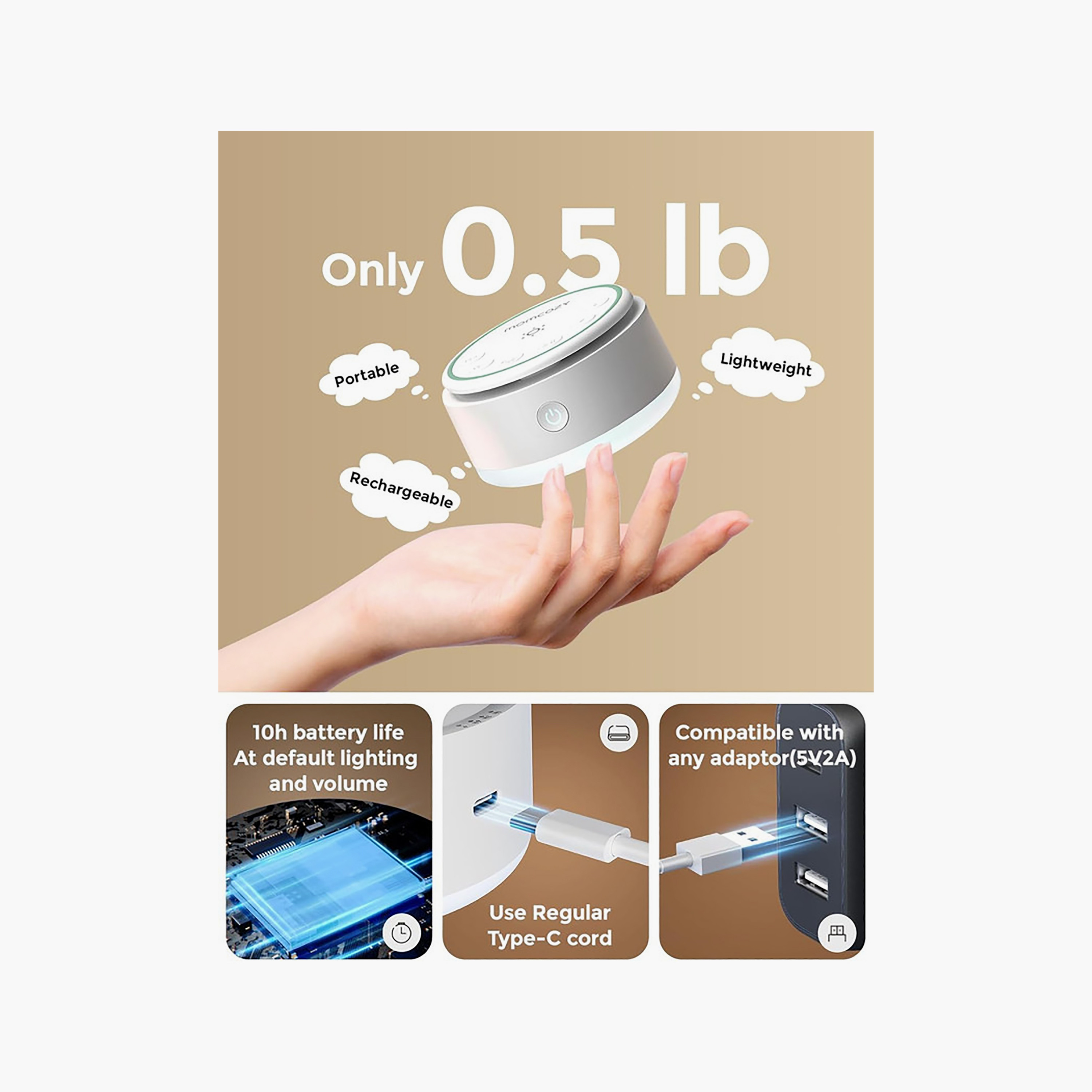جهاز ذكي لتهدئة الطفل بأصوات مساعدة على النوم من مومكوزي-electronics-speakers-image-9