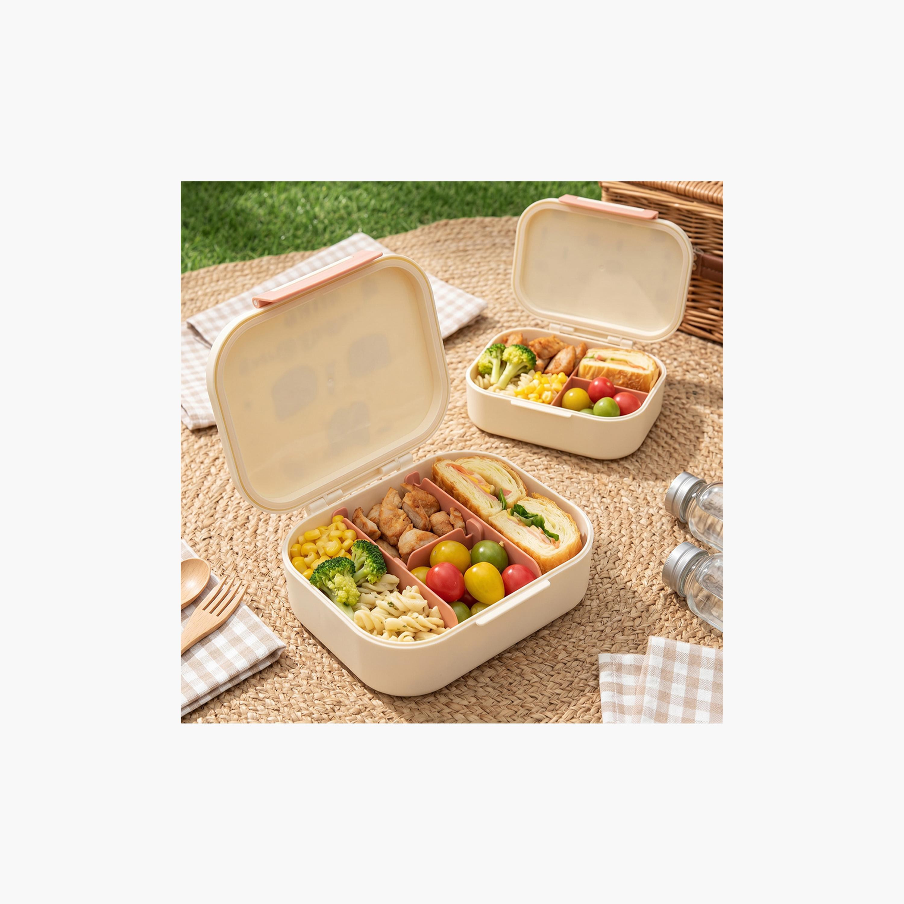 طقم صناديق غداء بينتو قطعتين خالي من مادة BPA ومقاوم للتسريب من إيزي كيدز-school-lunchessentials-lunchboxes-image-6