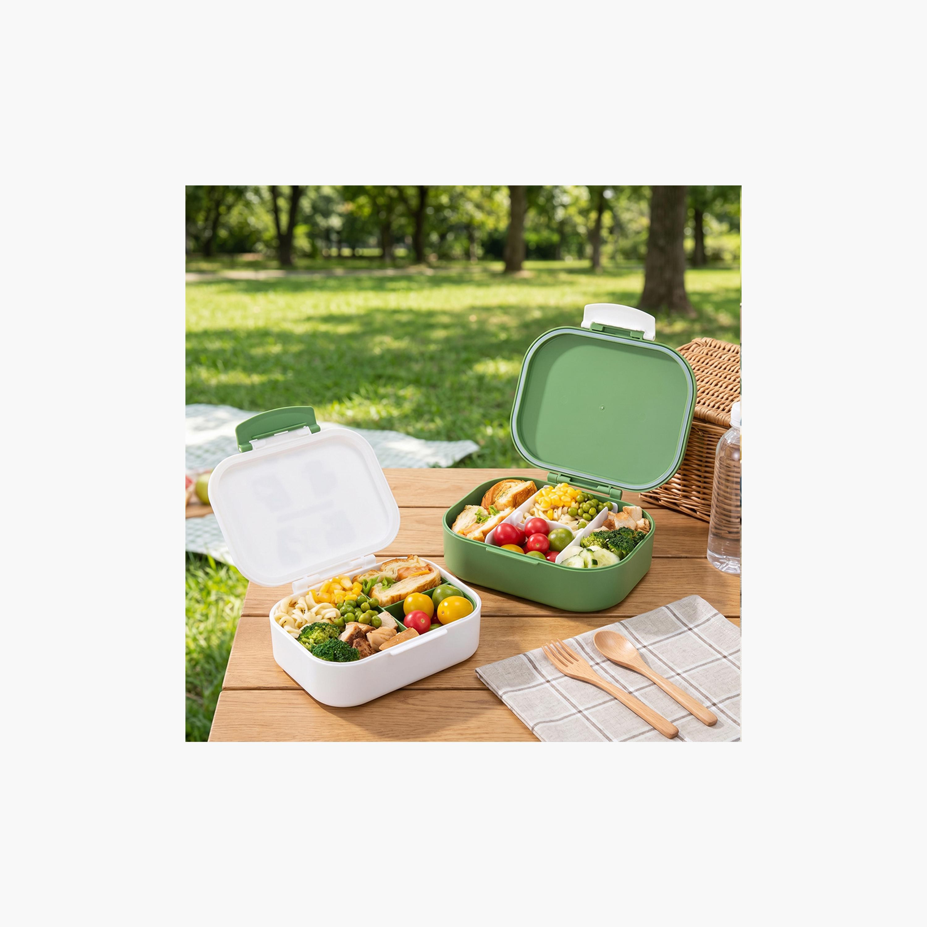 طقم صناديق غداء بينتو قطعتين خالي من مادة BPA ومقاوم للتسريب من إيزي كيدز-school-lunchessentials-lunchboxes-image-11