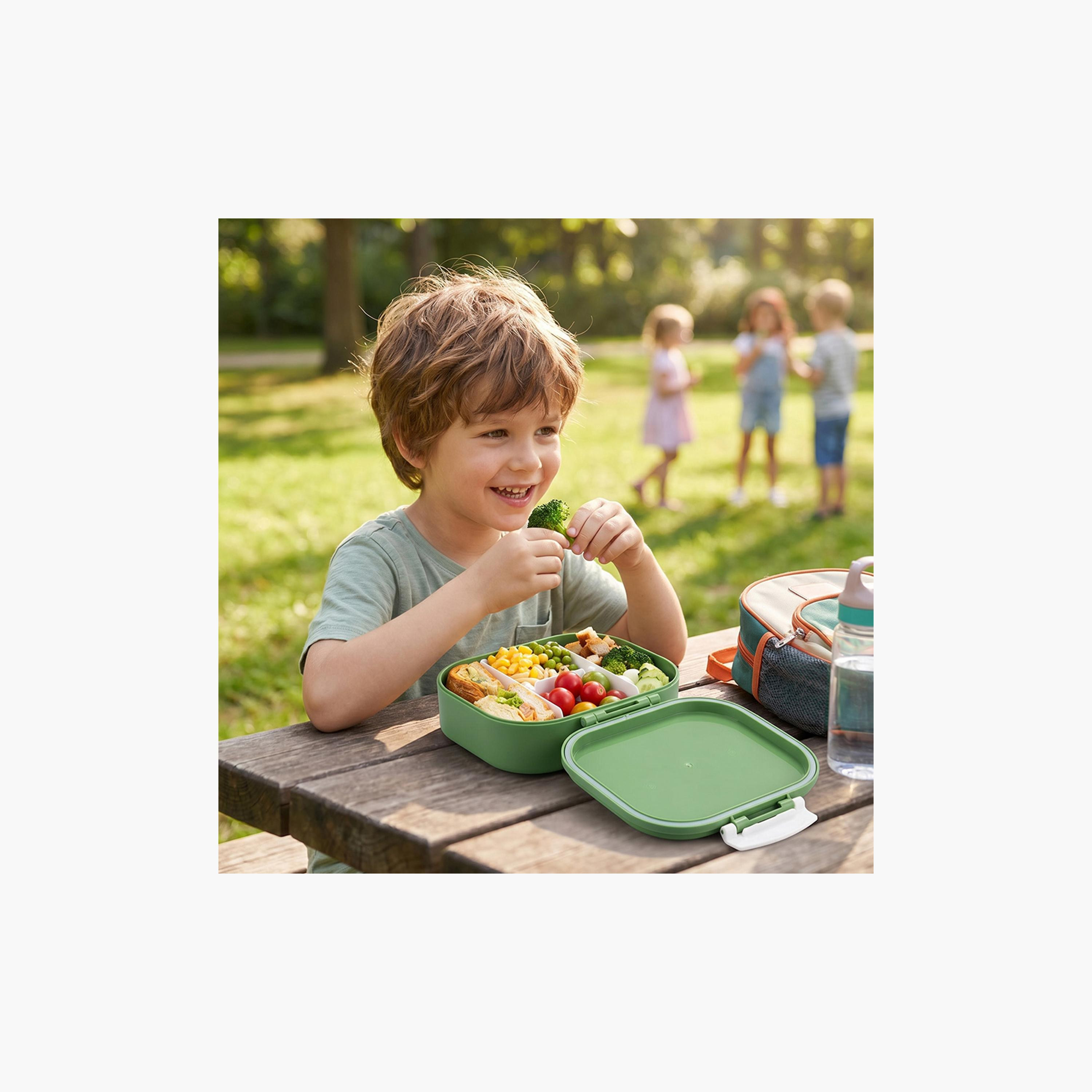 طقم صناديق غداء بينتو قطعتين خالي من مادة BPA ومقاوم للتسريب من إيزي كيدز-school-lunchessentials-lunchboxes-image-7