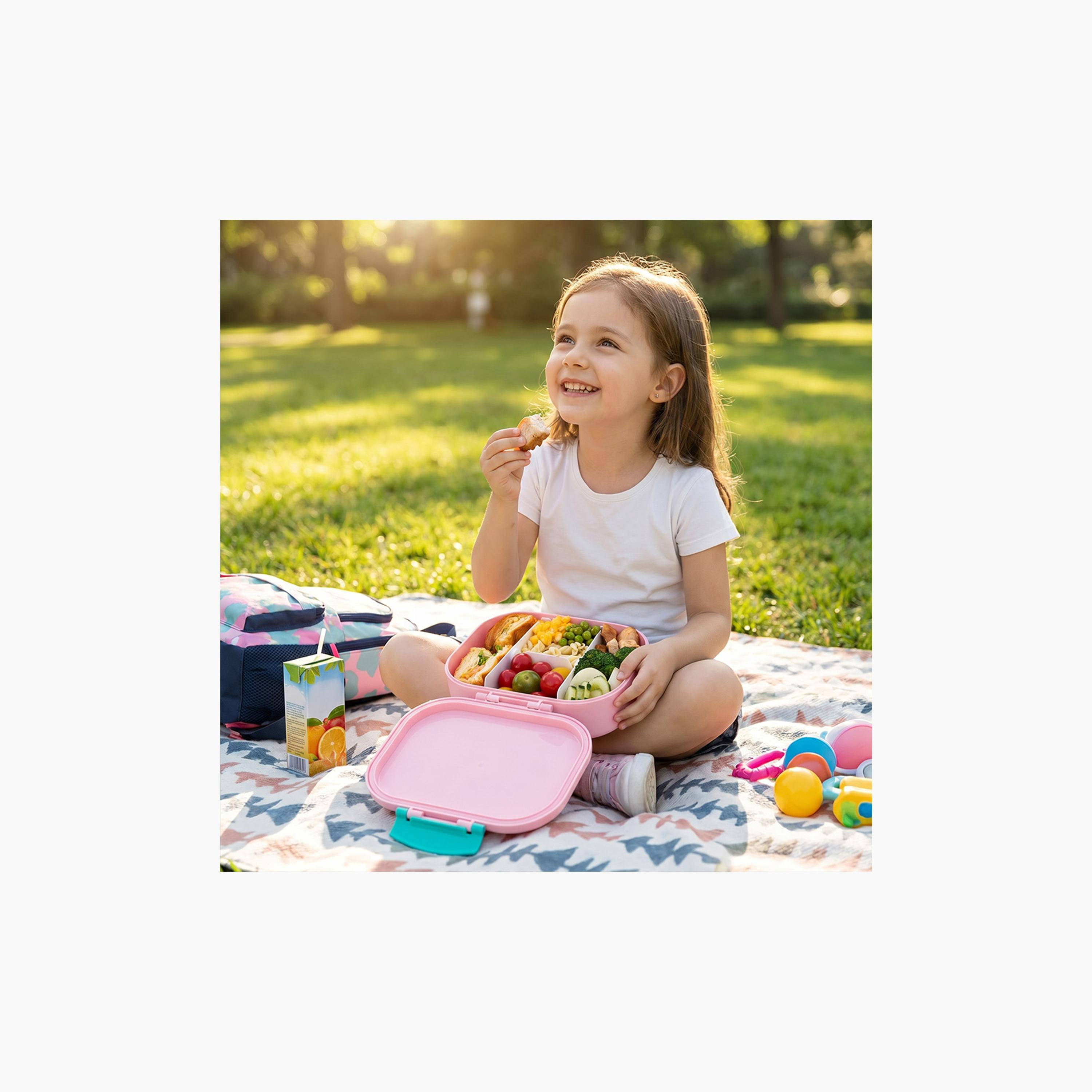 طقم صناديق غداء بينتو قطعتين خالي من مادة BPA ومقاوم للتسريب من إيزي كيدز-school-lunchessentials-lunchboxes-image-7