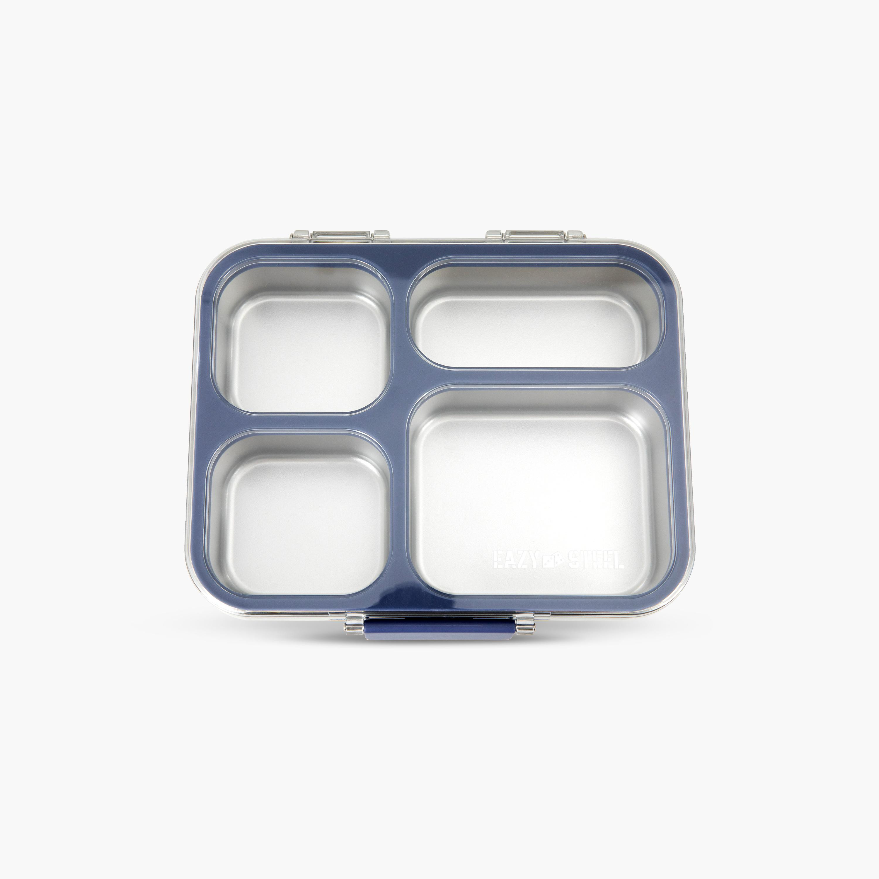 صندوق غداء بينتو ستانلس ستيل مع غطاء تريتان من إيزي كيدز-school-lunchessentials-lunchboxes-image-1