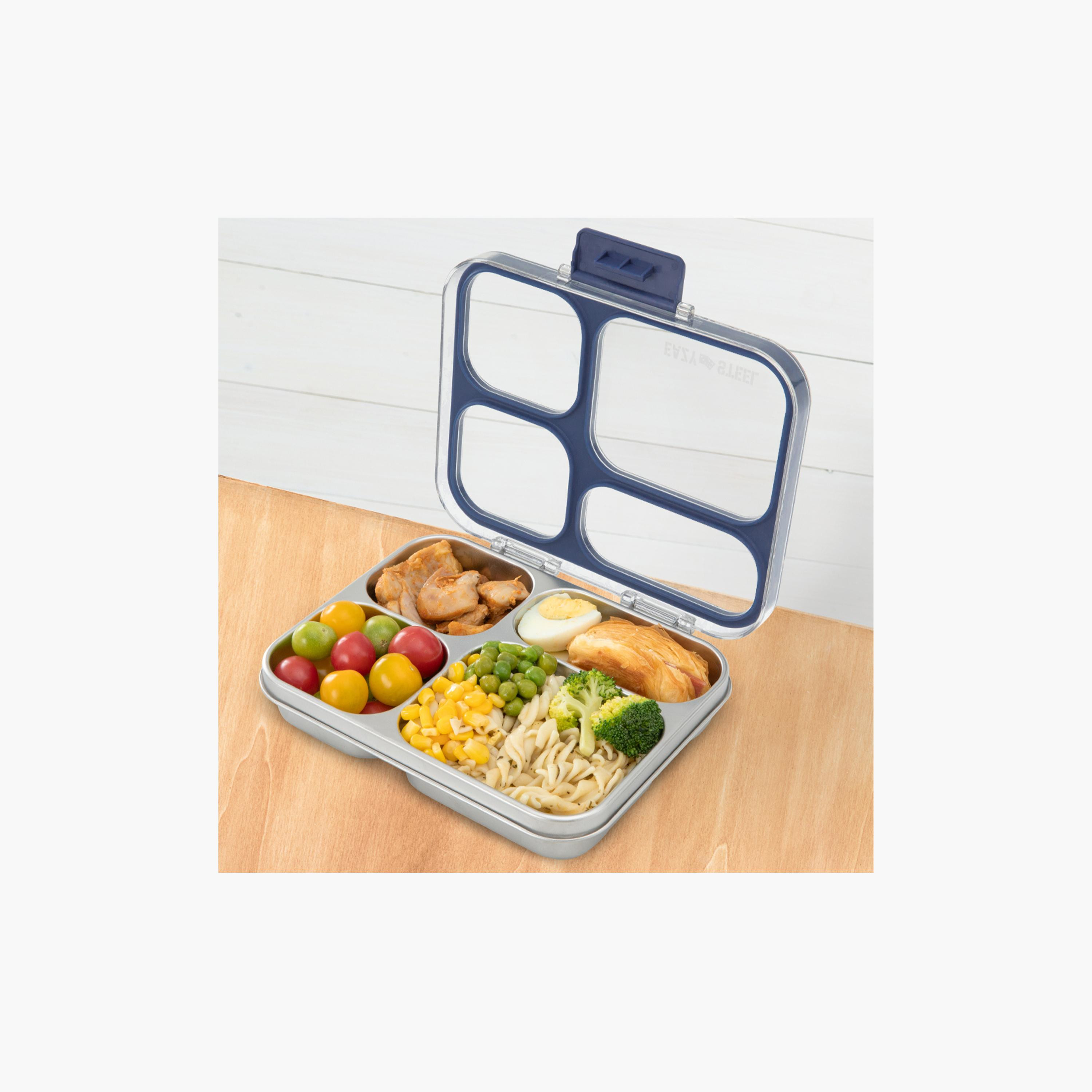 صندوق غداء بينتو ستانلس ستيل مع غطاء تريتان من إيزي كيدز-school-lunchessentials-lunchboxes-image-6