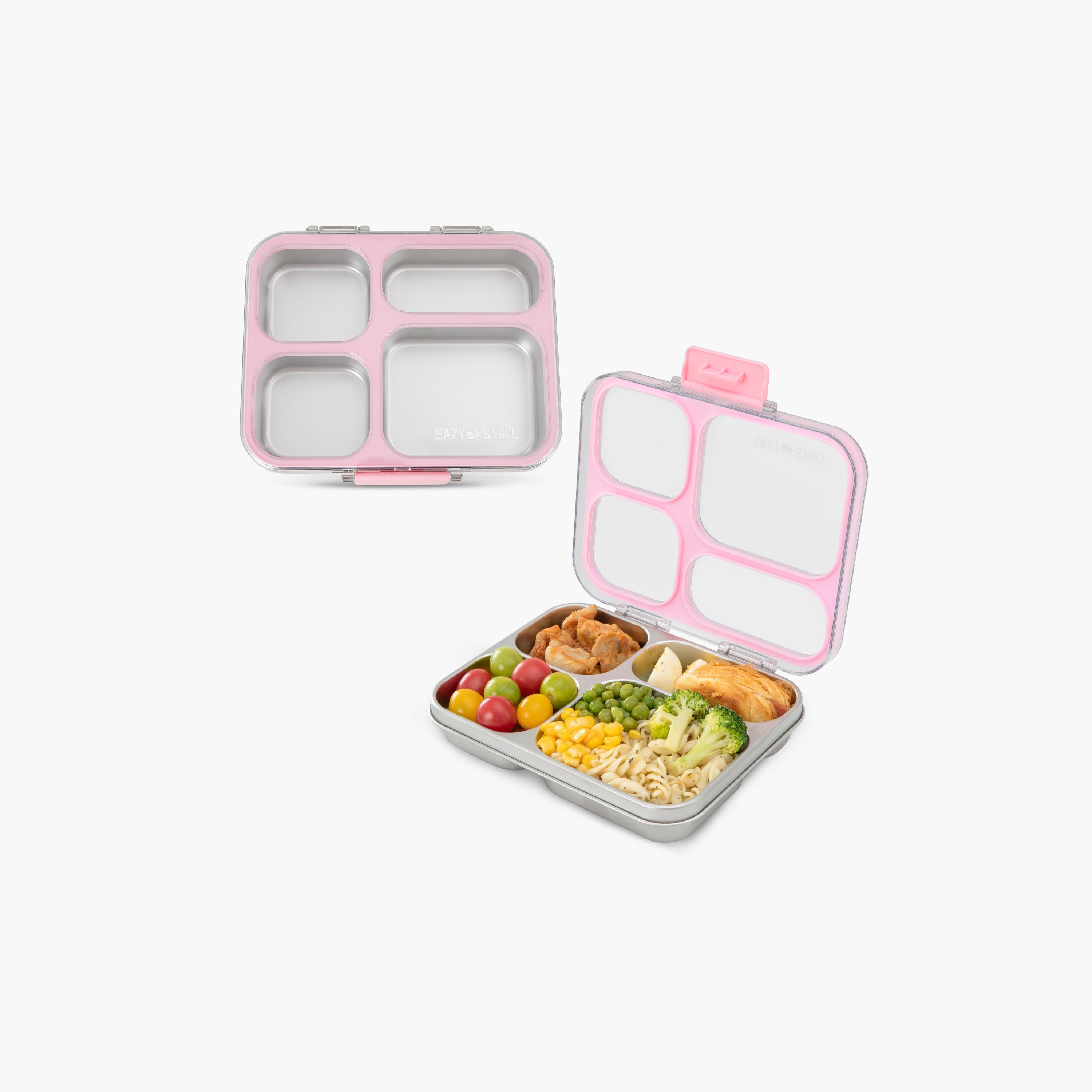 صندوق غداء بينتو ستانلس ستيل مع غطاء تريتان من إيزي كيدز-school-lunchessentials-lunchboxes-image-11