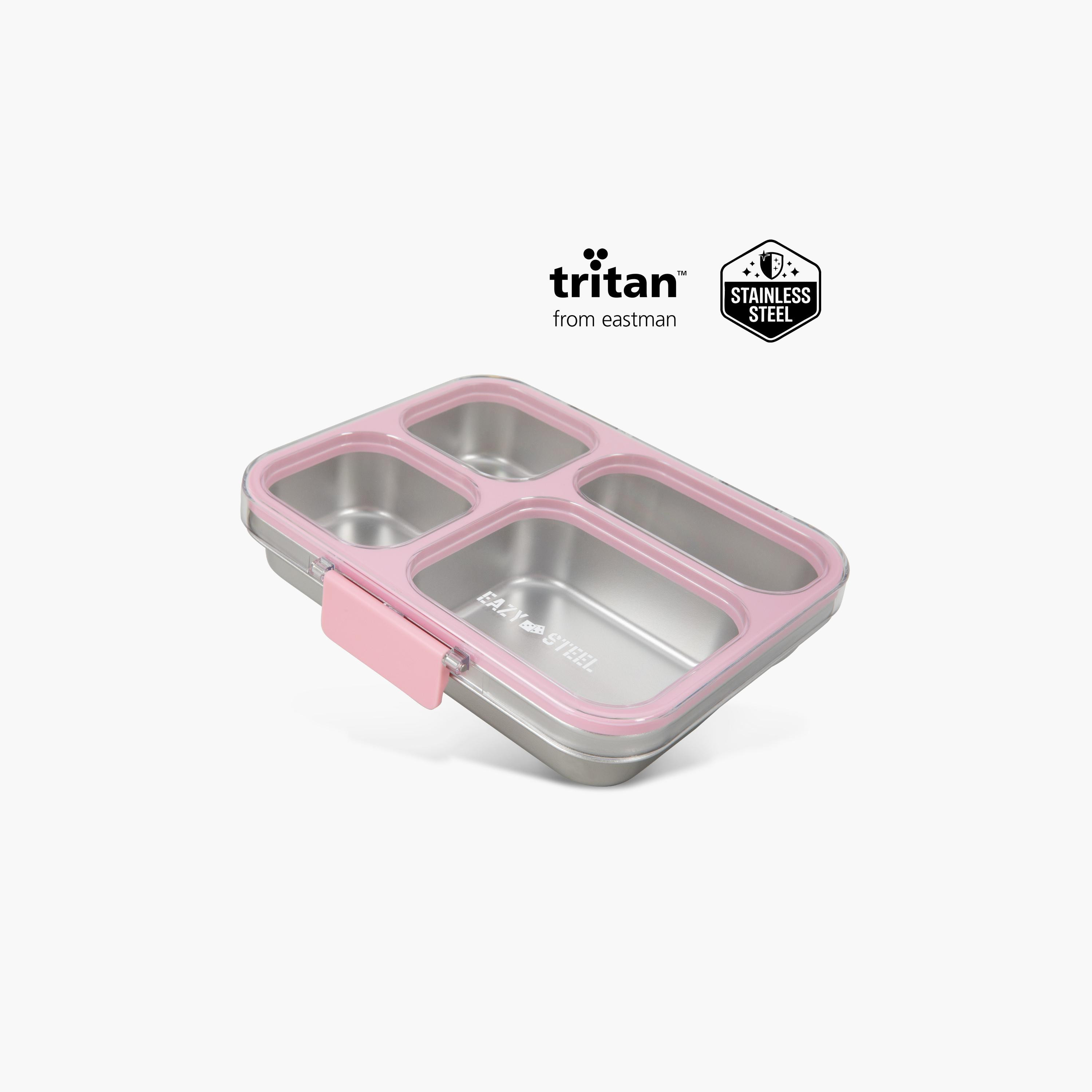 صندوق غداء بينتو ستانلس ستيل مع غطاء تريتان من إيزي كيدز-school-lunchessentials-lunchboxes-image-21