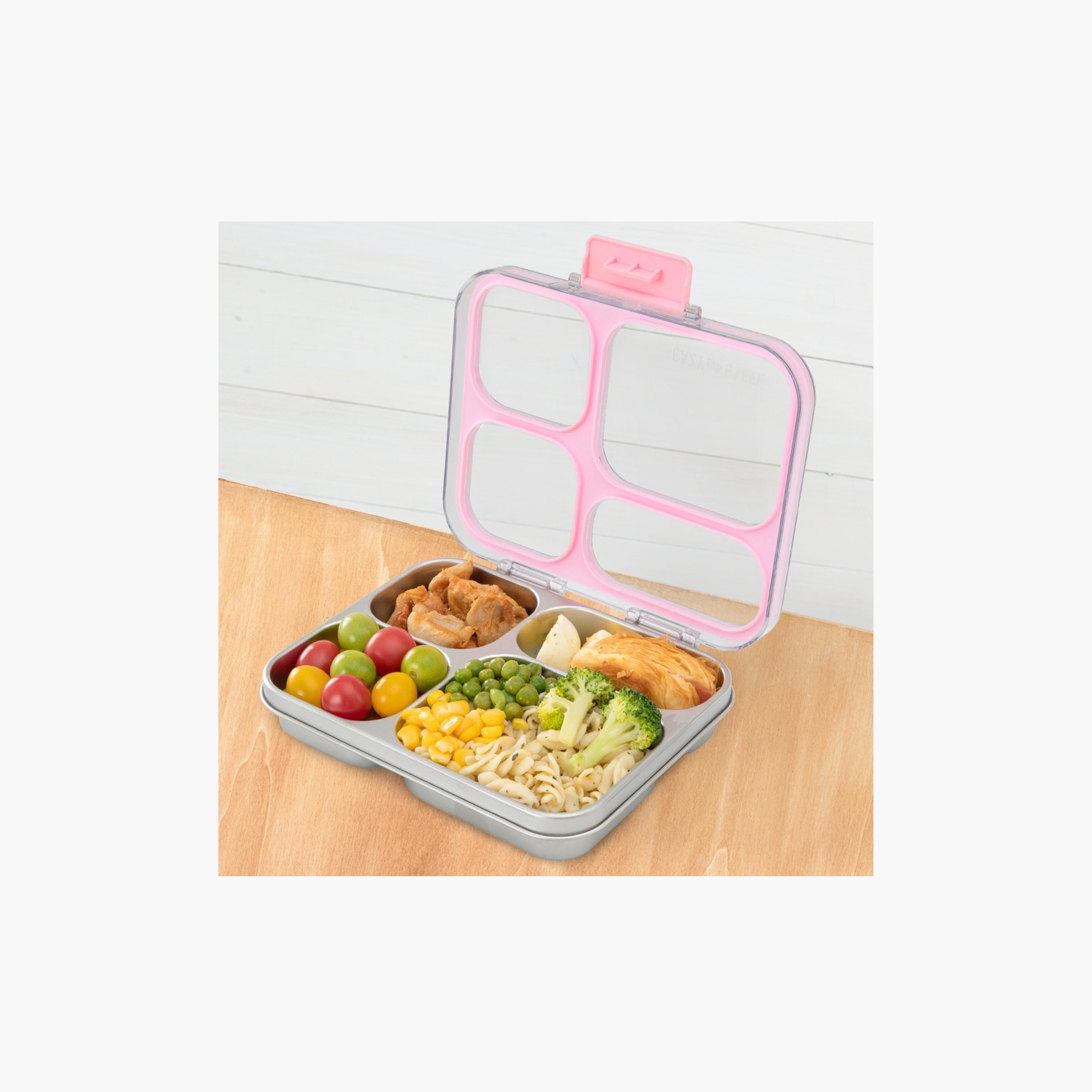 صندوق غداء بينتو ستانلس ستيل مع غطاء تريتان من إيزي كيدز-school-lunchessentials-lunchboxes-image-7