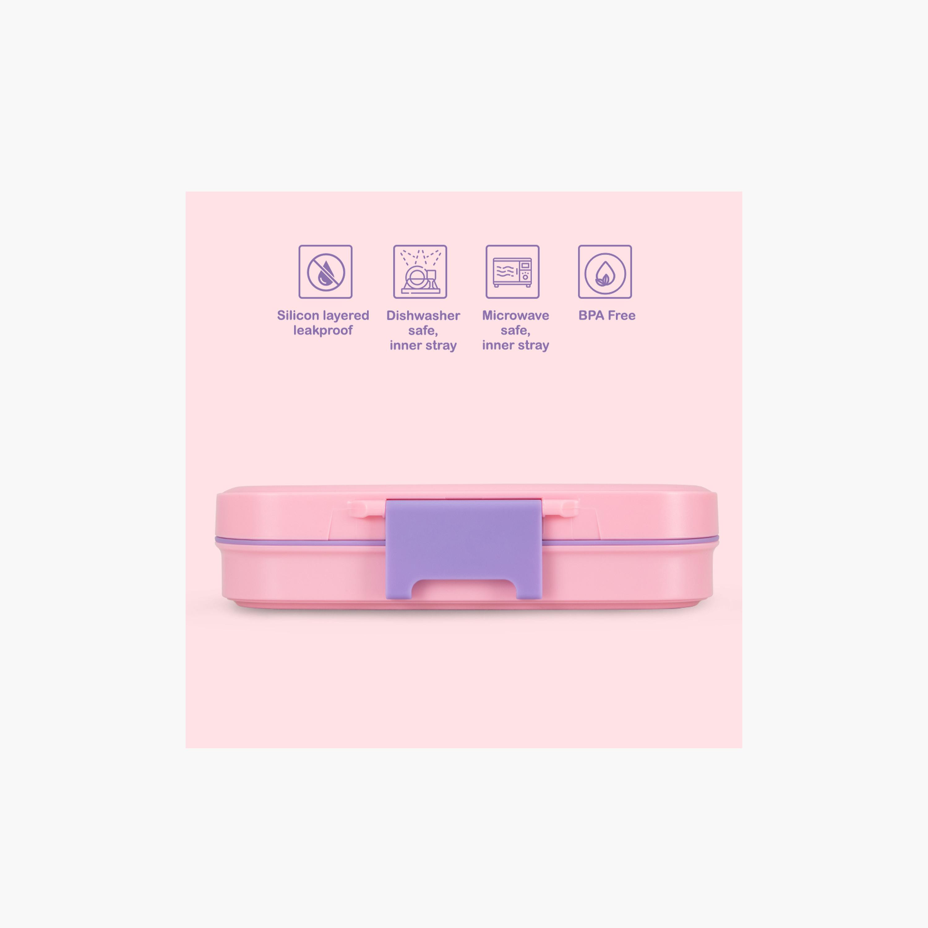 Eazy Kids 3 Compartment Leak Proof Premium Stainless Steel Lunch Box - 710 ml-school-lunchessentials-lunchboxes-image-7
