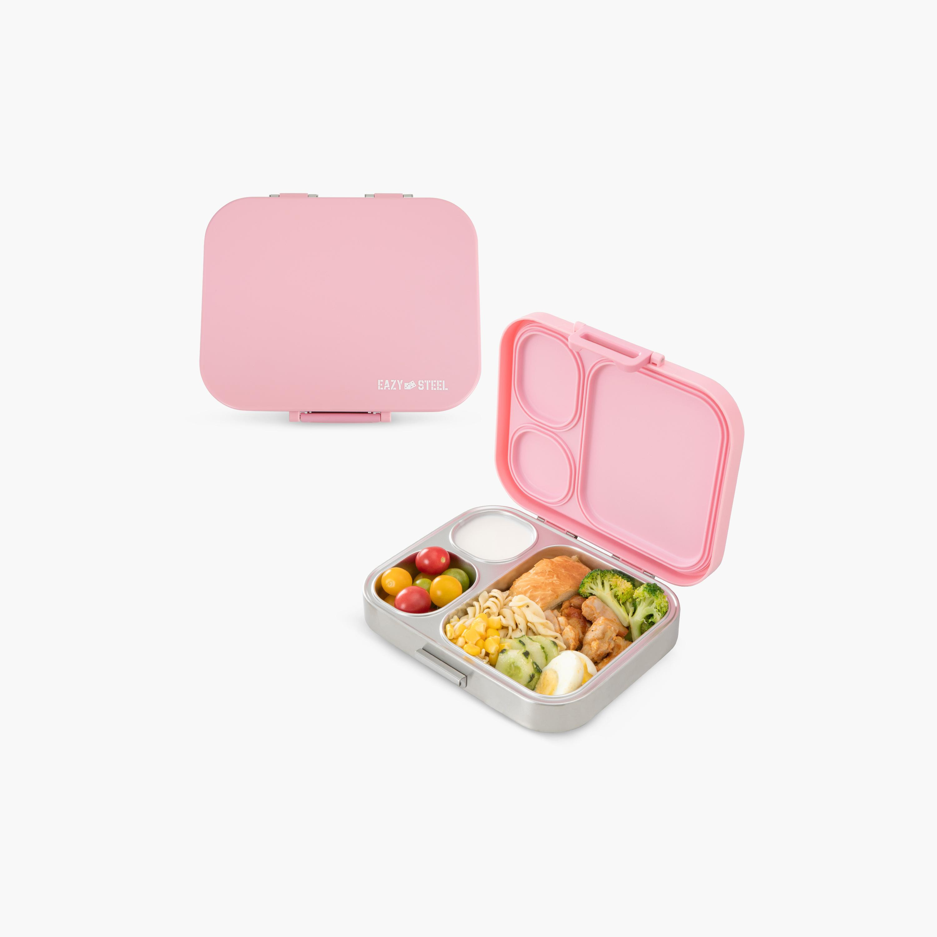 صندوق غداء بينتو ستانلس ستيل بريميوم مع غطاء سيليكون من إيزي كيدز-school-lunchessentials-lunchboxes-image-1