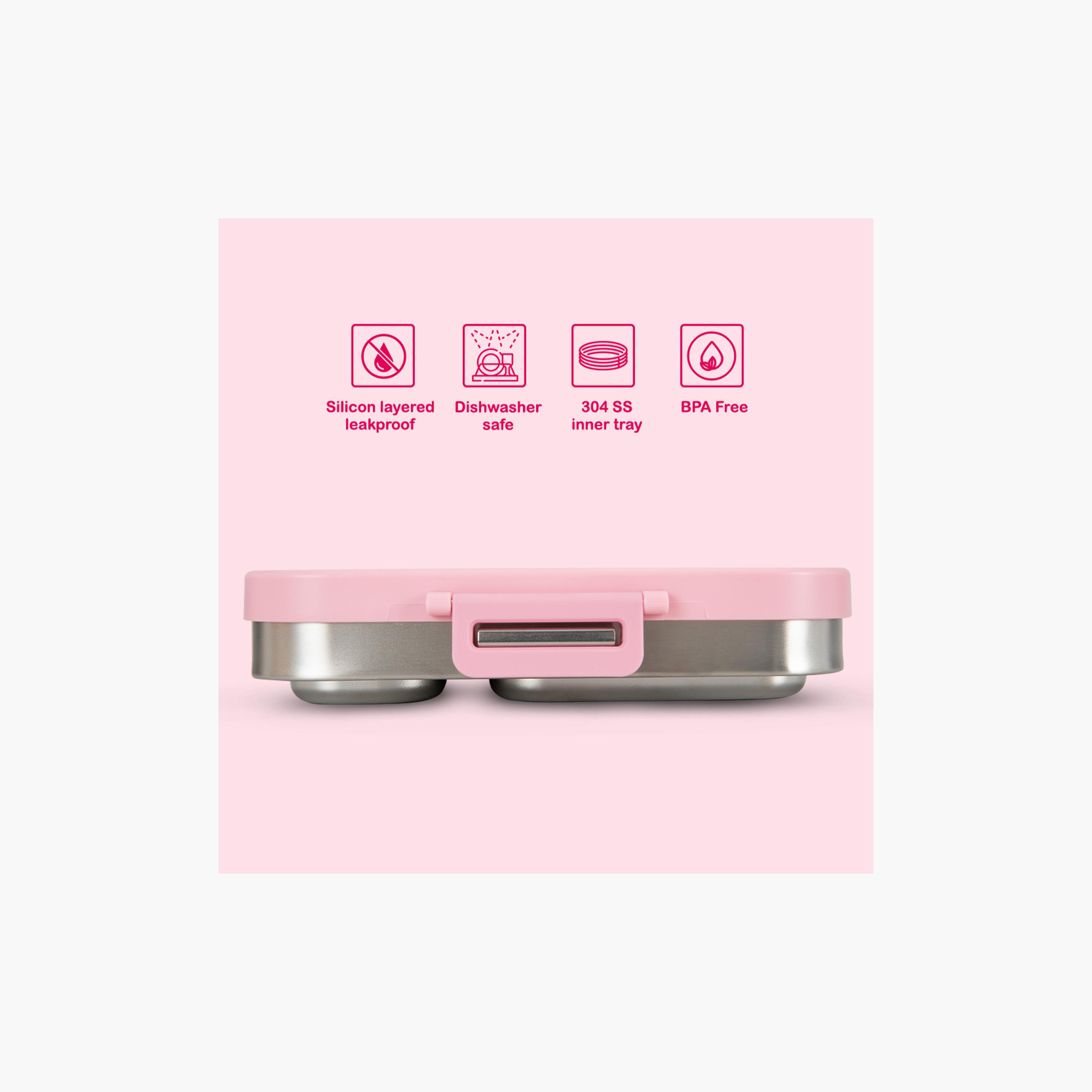 صندوق غداء بينتو ستانلس ستيل بريميوم مع غطاء سيليكون من إيزي كيدز-school-lunchessentials-lunchboxes-image-5