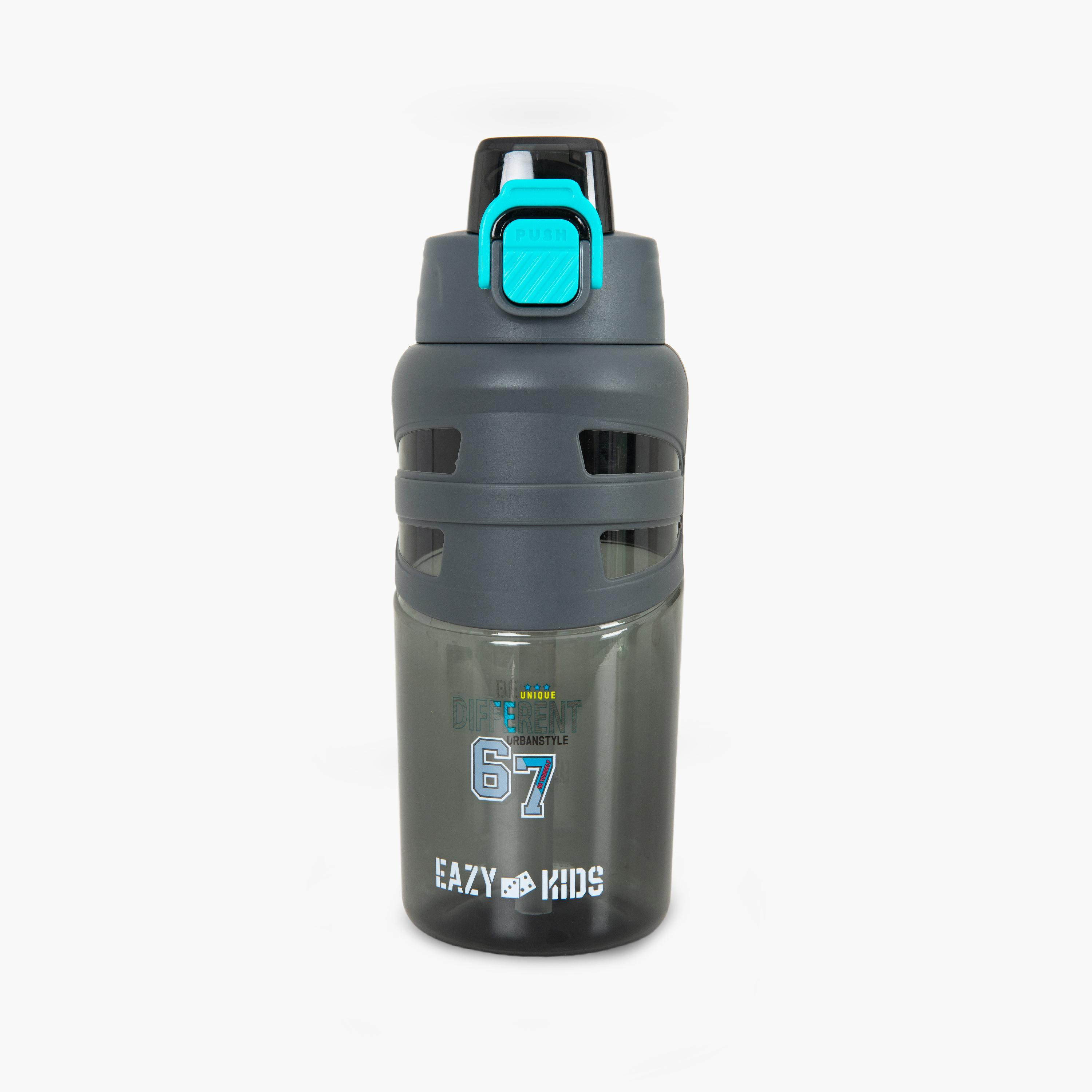 زجاجة مياه بغطاء قلاب وفوهة ومصاصة خالية من مادة BPA من إيزي كيدز - 750 مل-school-waterbottles-image-1