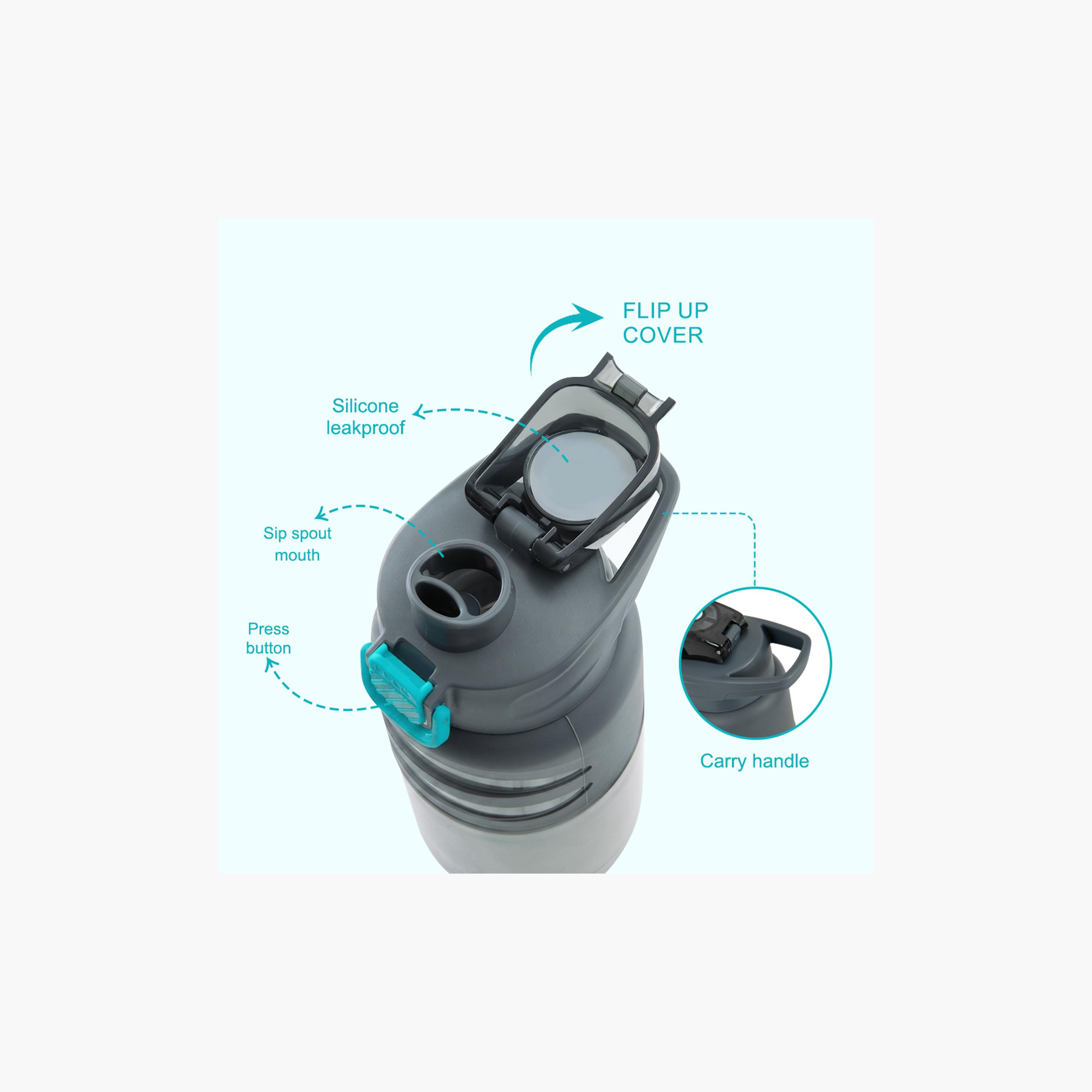زجاجة مياه بغطاء قلاب وفوهة ومصاصة خالية من مادة BPA من إيزي كيدز - 750 مل-school-waterbottles-image-8