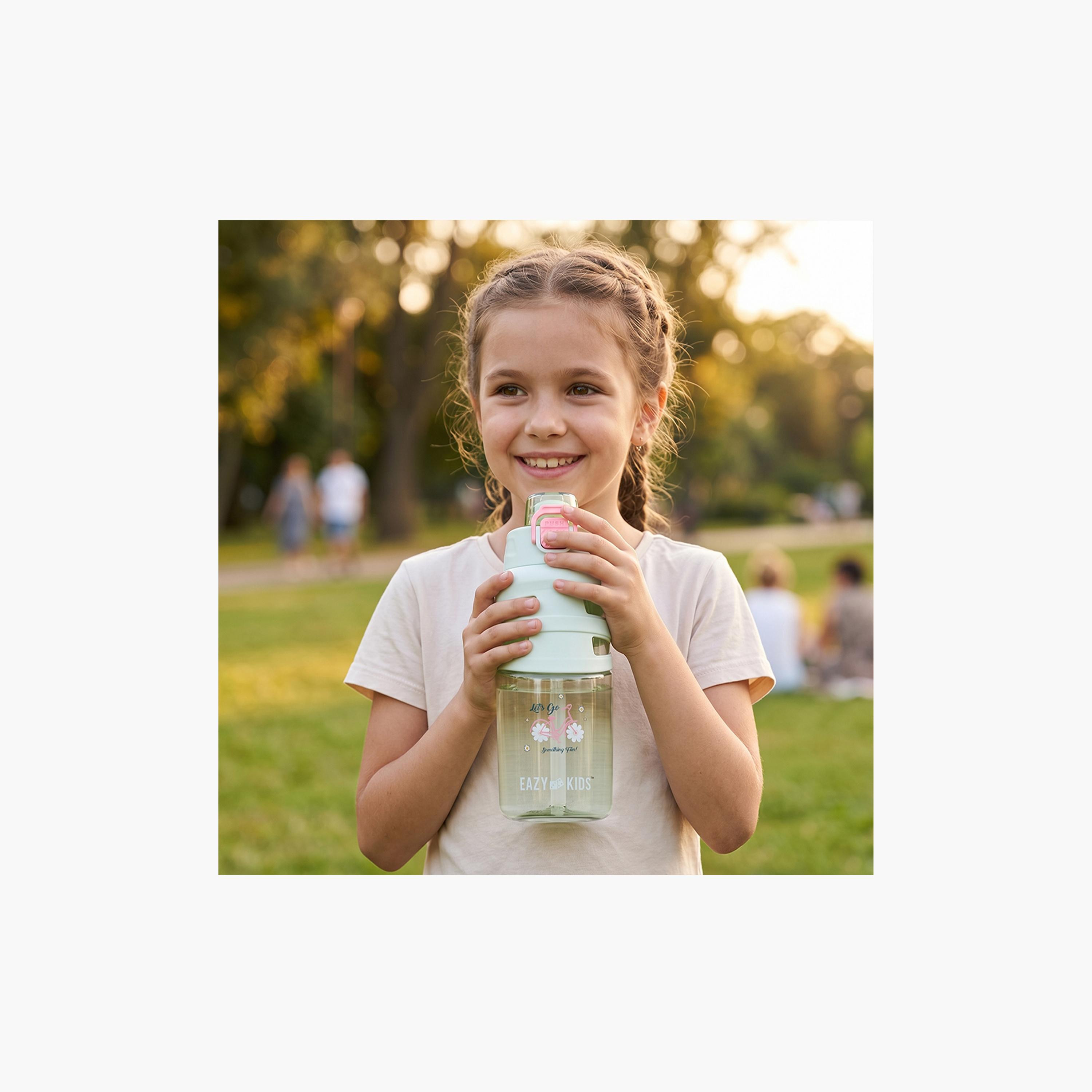 زجاجة مياه بغطاء قلاب وفوهة ومصاصة خالية من مادة BPA من إيزي كيدز - 750 مل-school-waterbottles-image-10