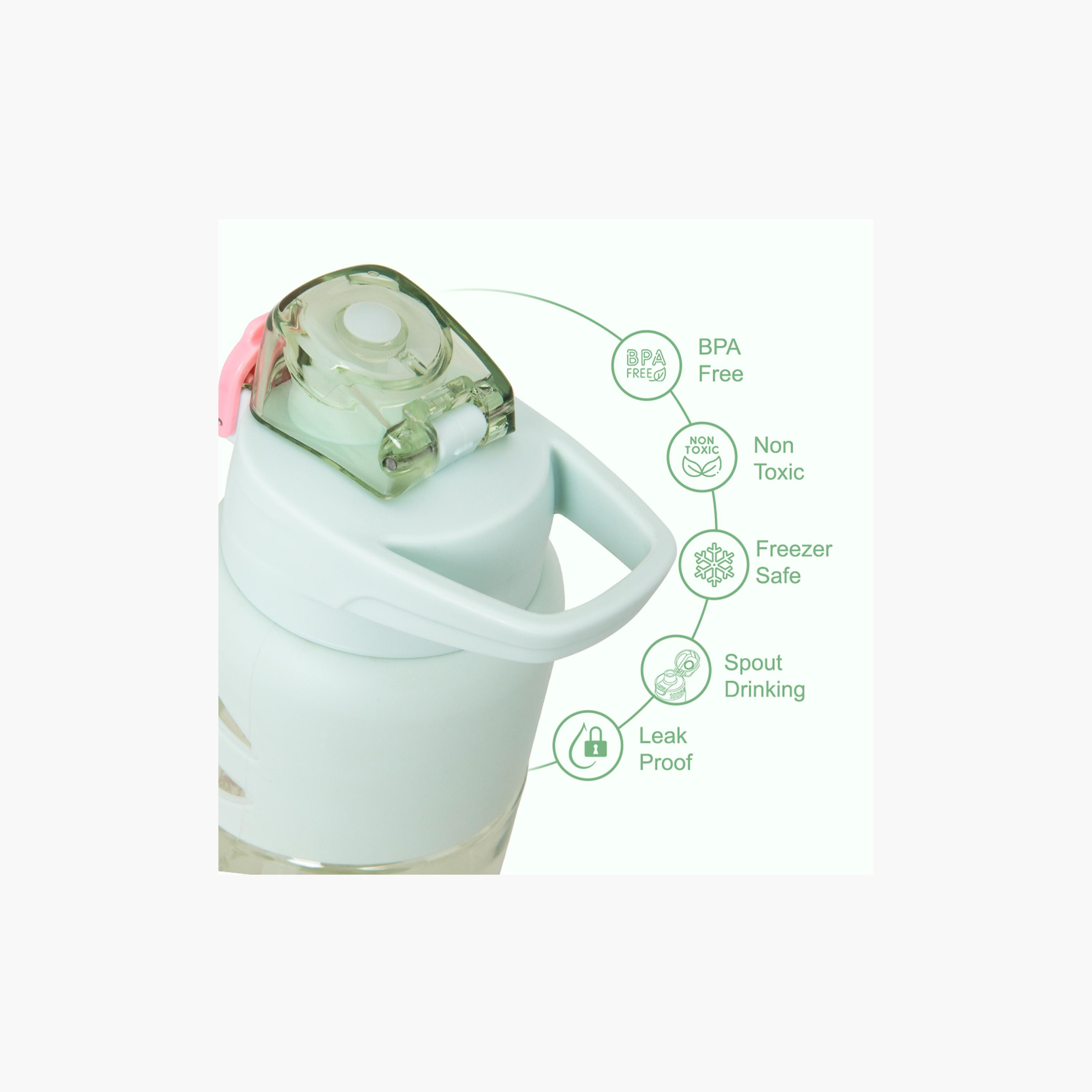 زجاجة مياه بغطاء قلاب وفوهة ومصاصة خالية من مادة BPA من إيزي كيدز - 750 مل-school-waterbottles-image-11