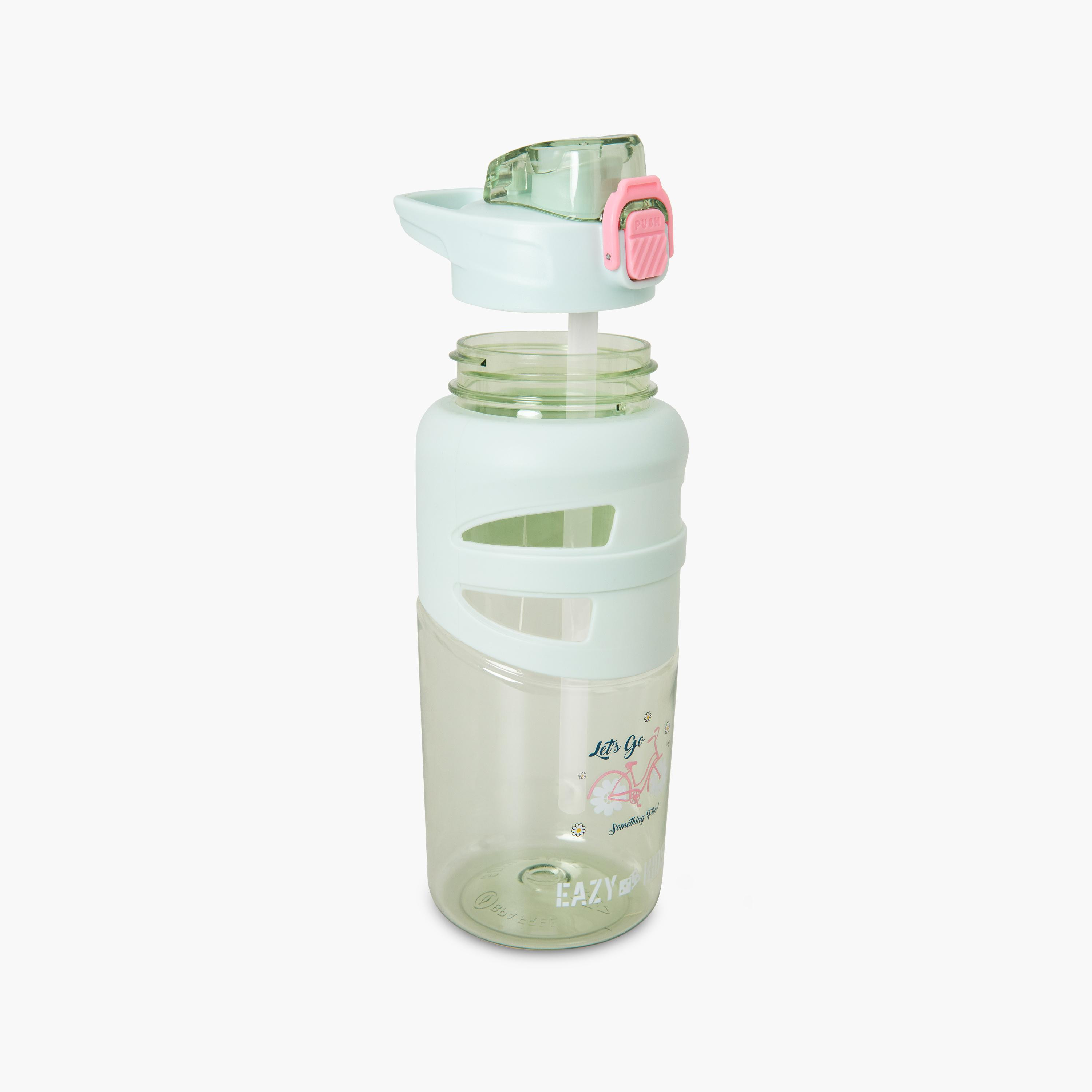 زجاجة مياه بغطاء قلاب وفوهة ومصاصة خالية من مادة BPA من إيزي كيدز - 750 مل-school-waterbottles-image-13