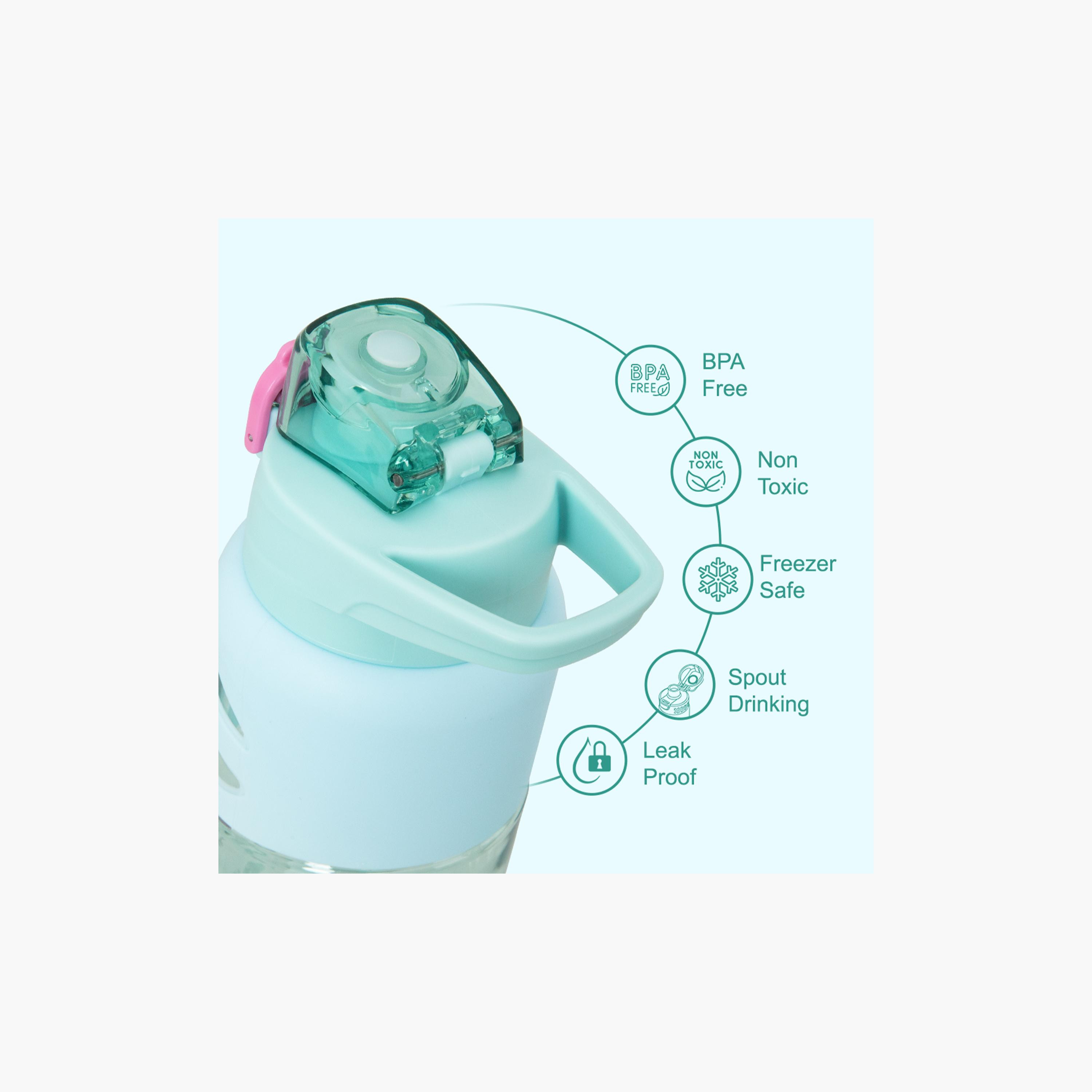 زجاجة مياه بغطاء قلاب وفوهة ومصاصة خالية من مادة BPA من إيزي كيدز - 750 مل-school-waterbottles-image-12