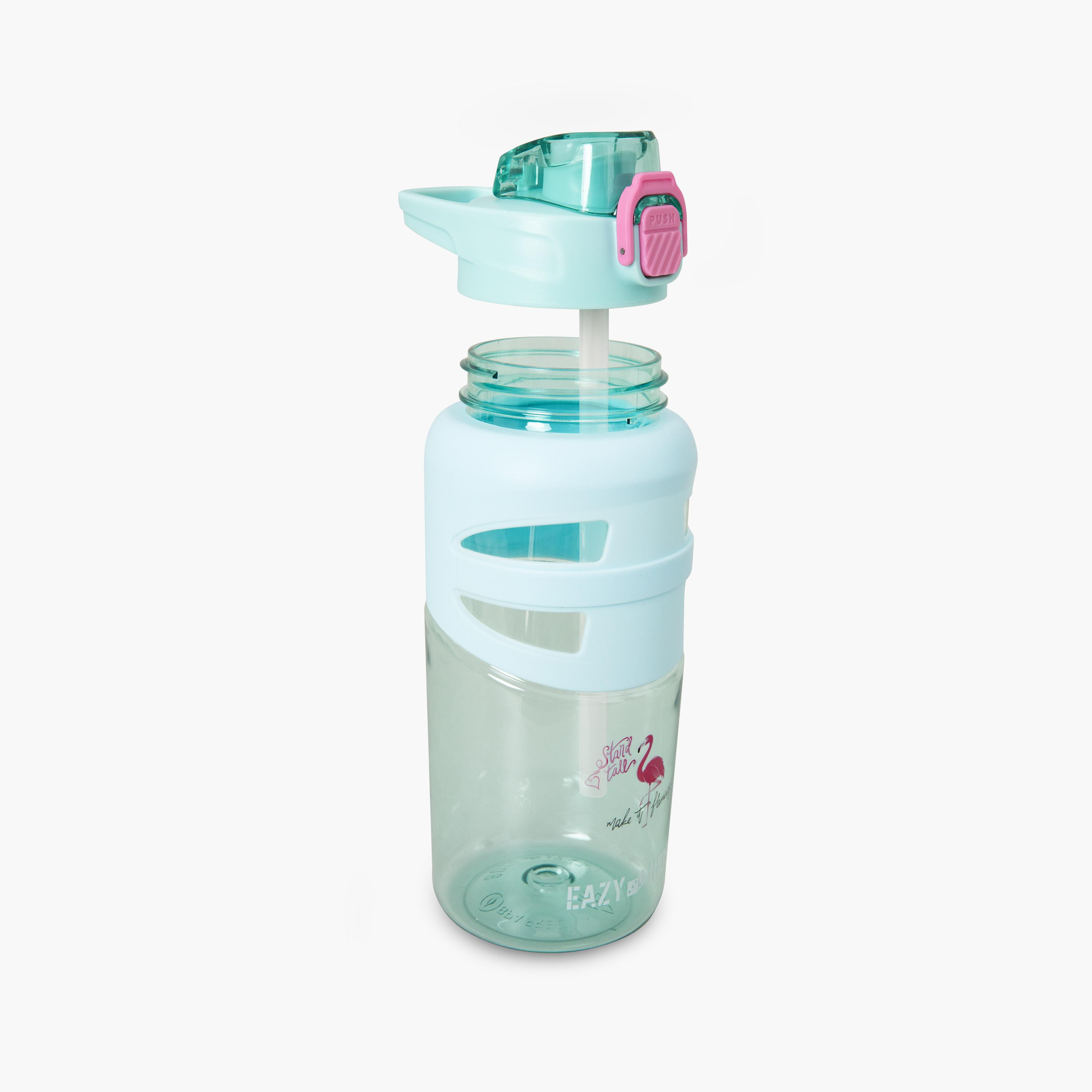 زجاجة مياه بغطاء قلاب وفوهة ومصاصة خالية من مادة BPA من إيزي كيدز - 750 مل-school-waterbottles-image-2