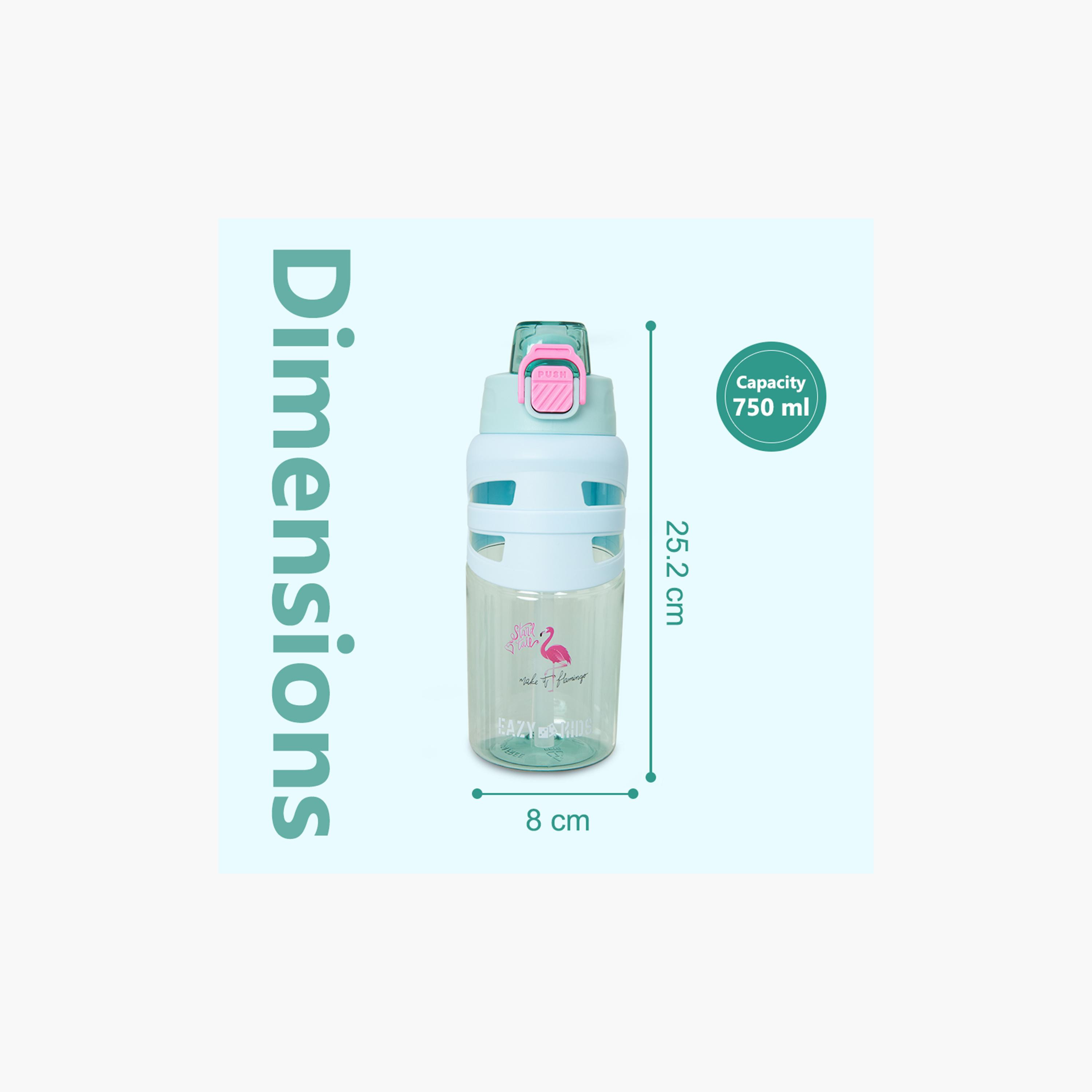 زجاجة مياه بغطاء قلاب وفوهة ومصاصة خالية من مادة BPA من إيزي كيدز - 750 مل-school-waterbottles-image-5