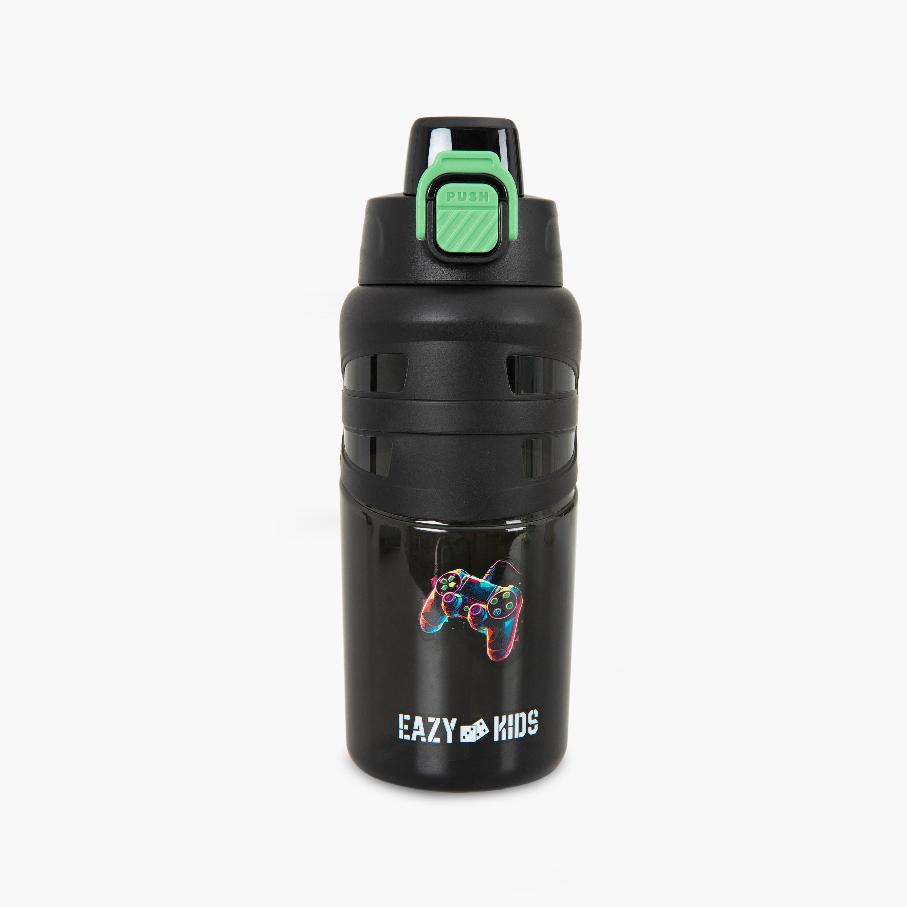 زجاجة مياه بغطاء قلاب وفوهة ومصاصة خالية من مادة BPA من إيزي كيدز - 750 مل-school-waterbottles-image-1