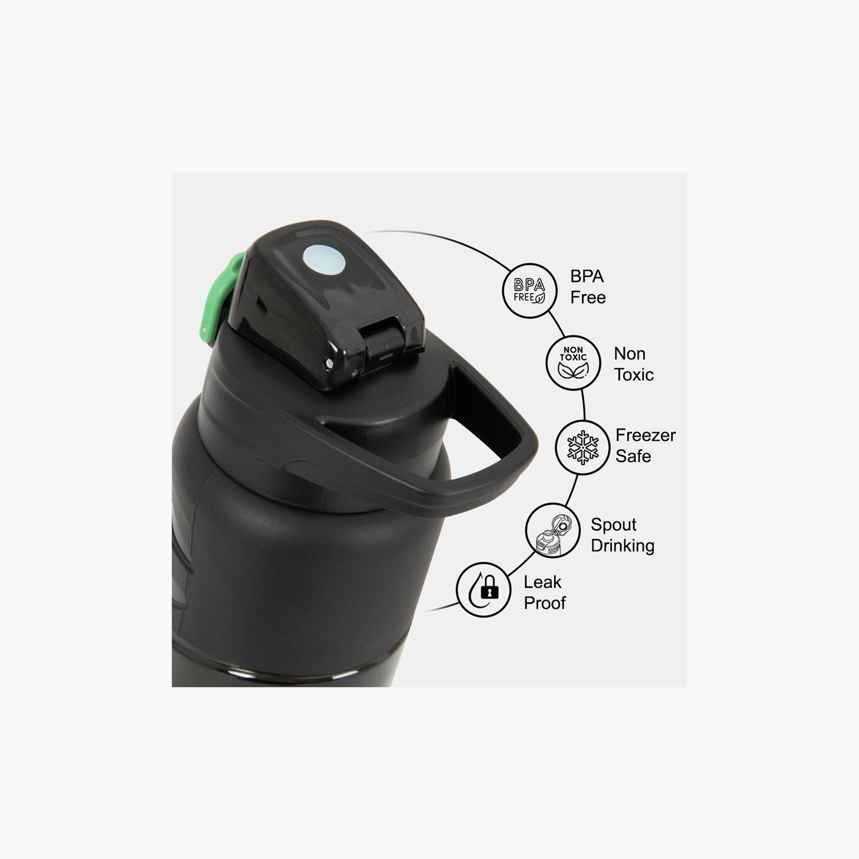 زجاجة مياه بغطاء قلاب وفوهة ومصاصة خالية من مادة BPA من إيزي كيدز - 750 مل-school-waterbottles-image-14