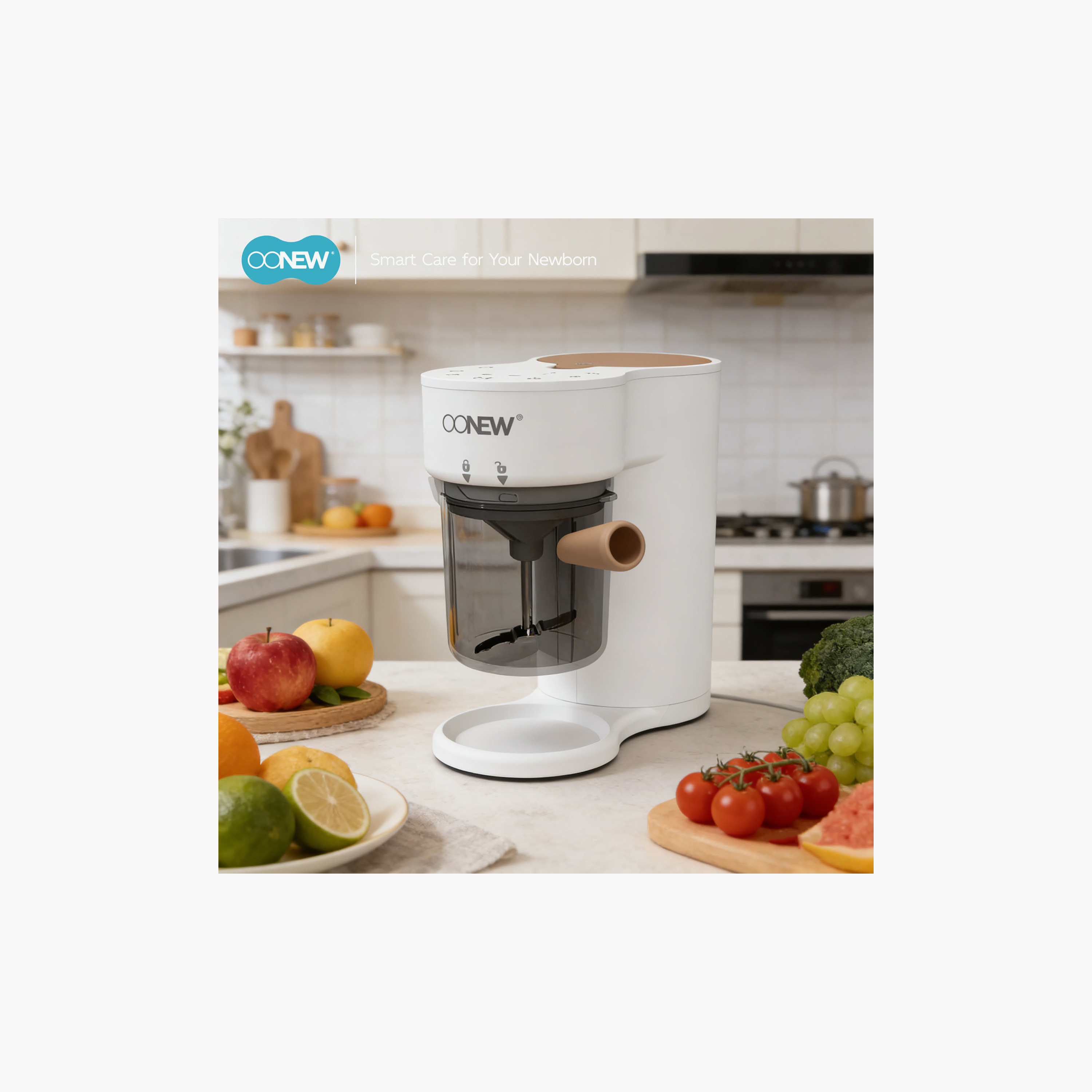 محضر طعام ومطحنة وطهي بالبخار للأطفال 5 في 1 مع خاصية التعقيم الذاتي من أونيو-baby-feeding-babyfoodprocessors-image-16
