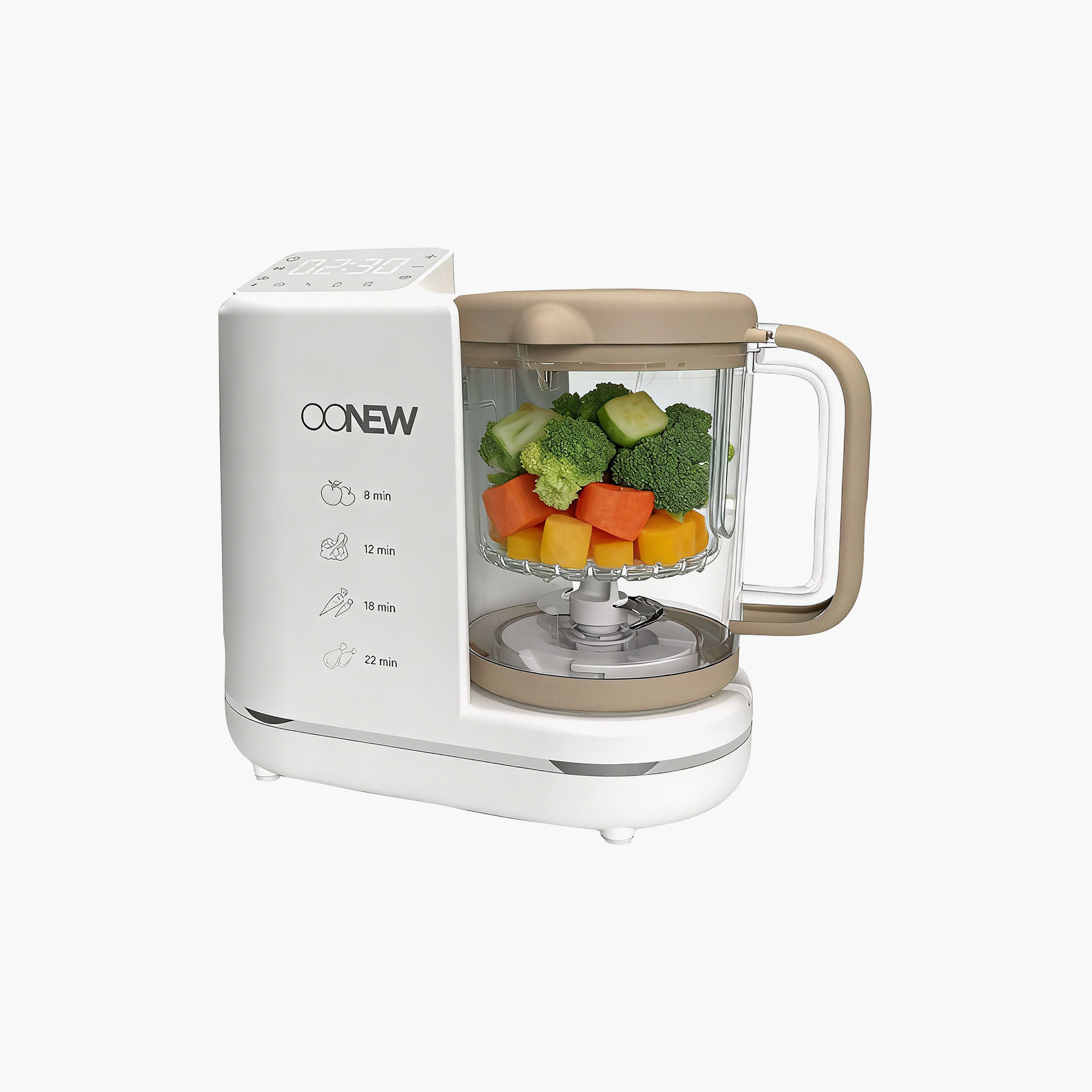 Oonew 6-In-1 Auto-Clean Digital Food Steamer Blender with LED Touch-baby-feeding-babyfoodprocessors-image-3