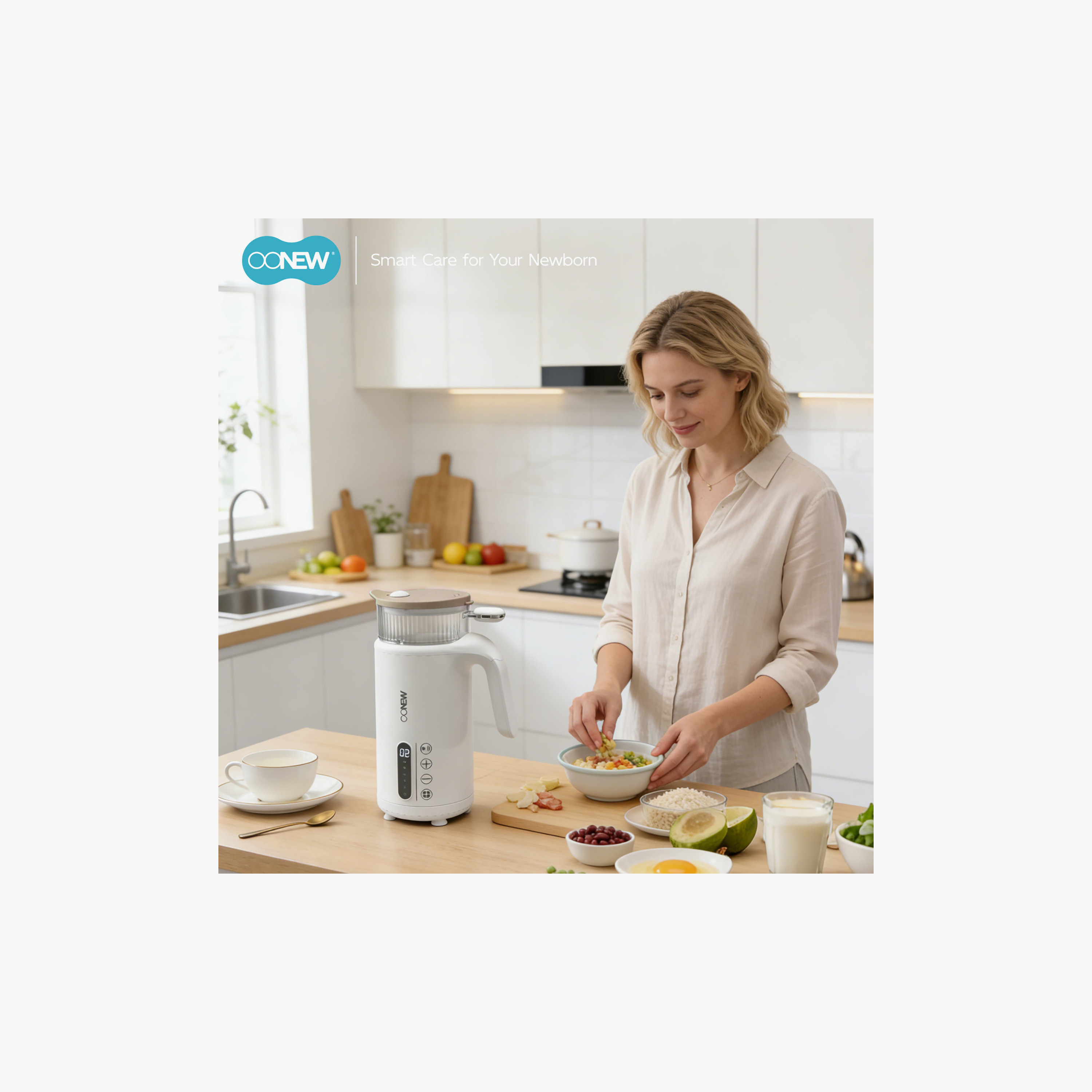 Oonew 6-In-1 Self-Clean Cordless Food Steamer Blender with SS Jar-baby-feeding-babyfoodprocessors-image-9