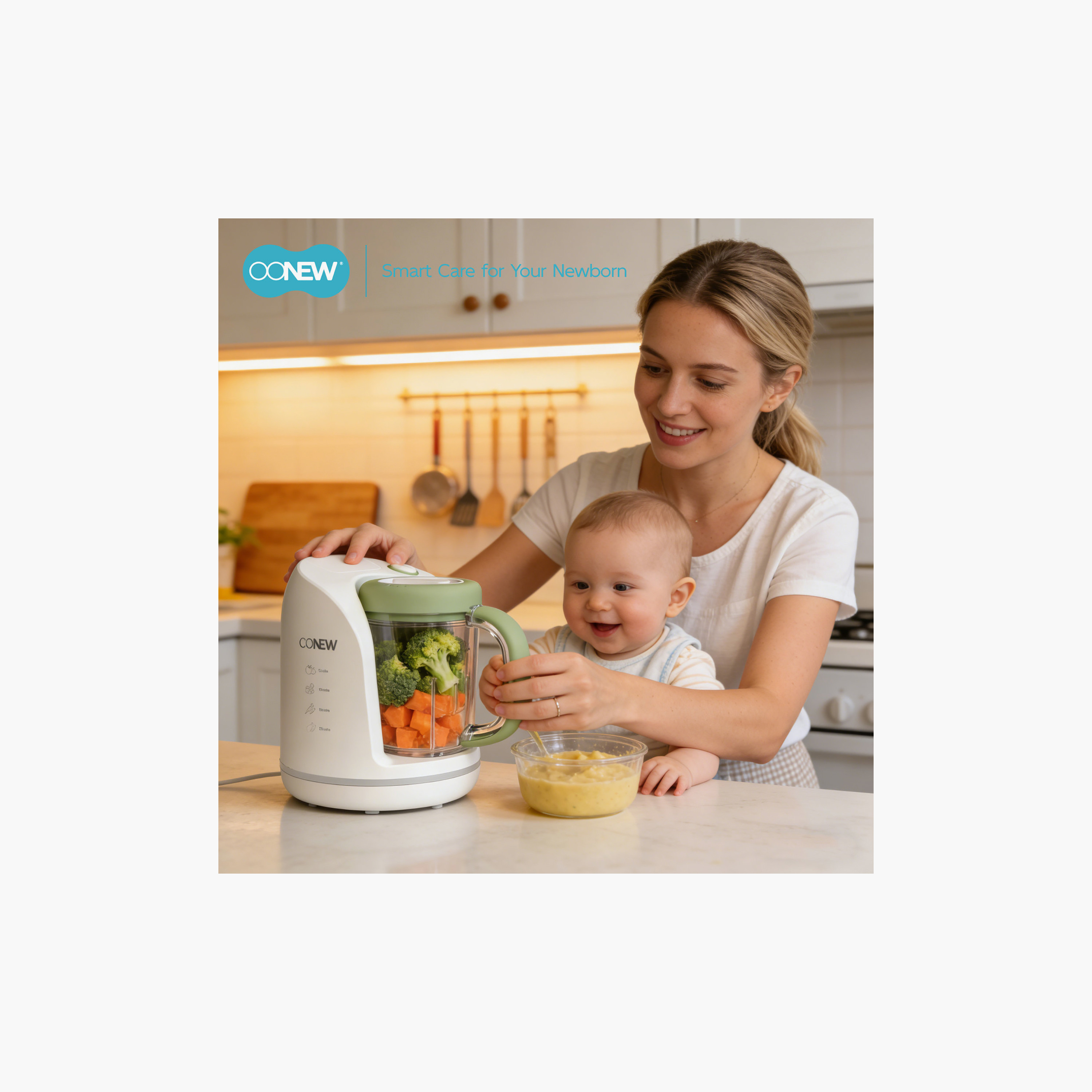 Oonew 5-In-1 Digital Food Steamer Blender with Tritan Jar-baby-feeding-babyfoodprocessors-image-2