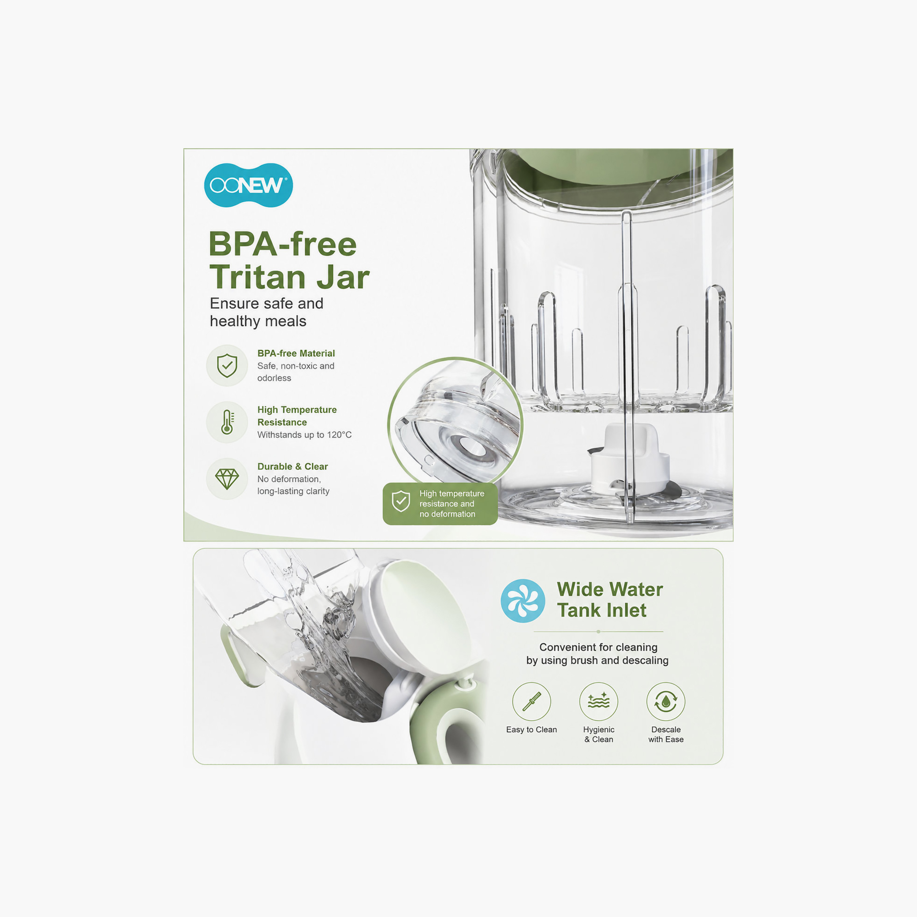 Oonew 5-In-1 Digital Food Steamer Blender with Tritan Jar-baby-feeding-babyfoodprocessors-image-8