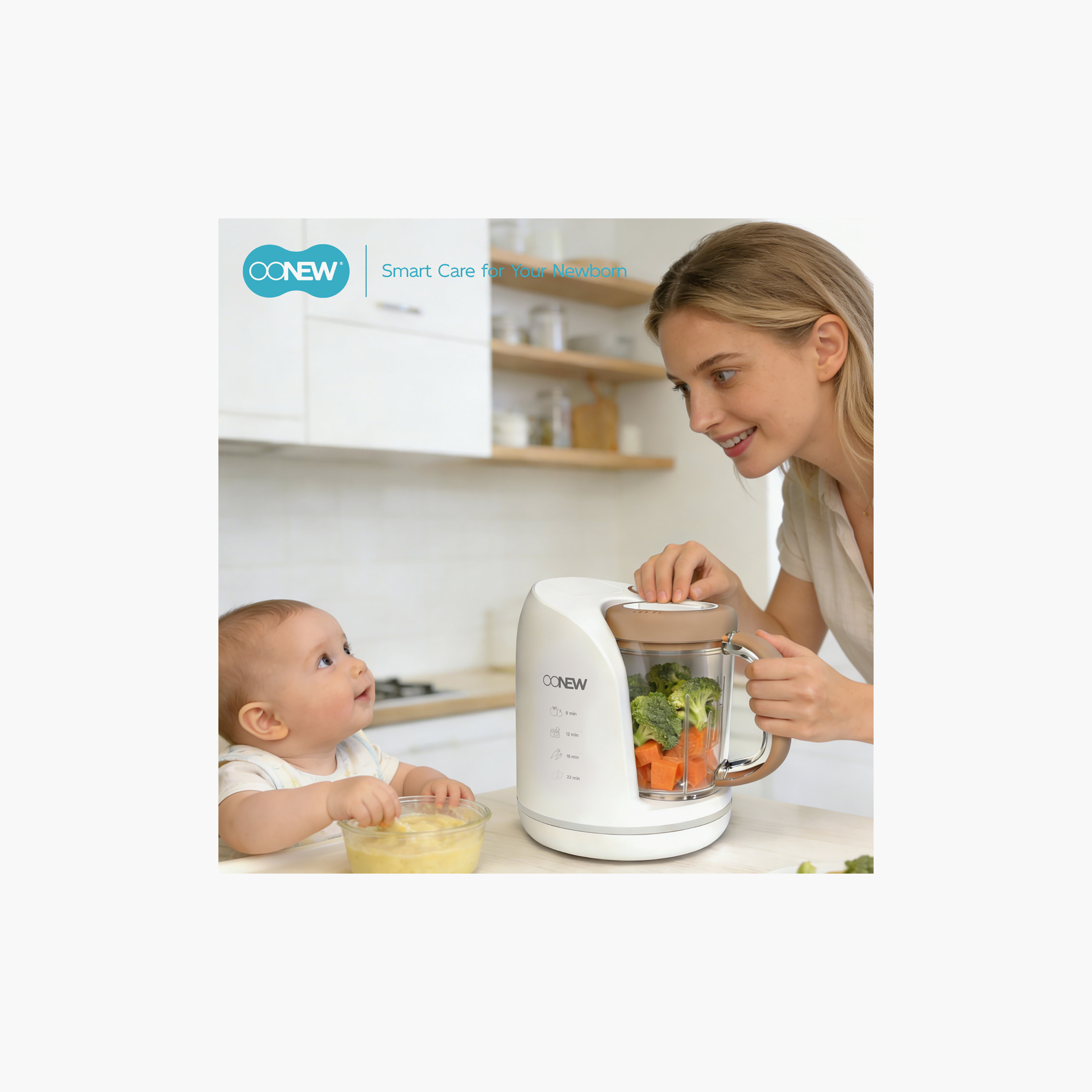 Oonew 5-In-1 Digital Food Steamer Blender with Tritan Jar-baby-feeding-babyfoodprocessors-image-2