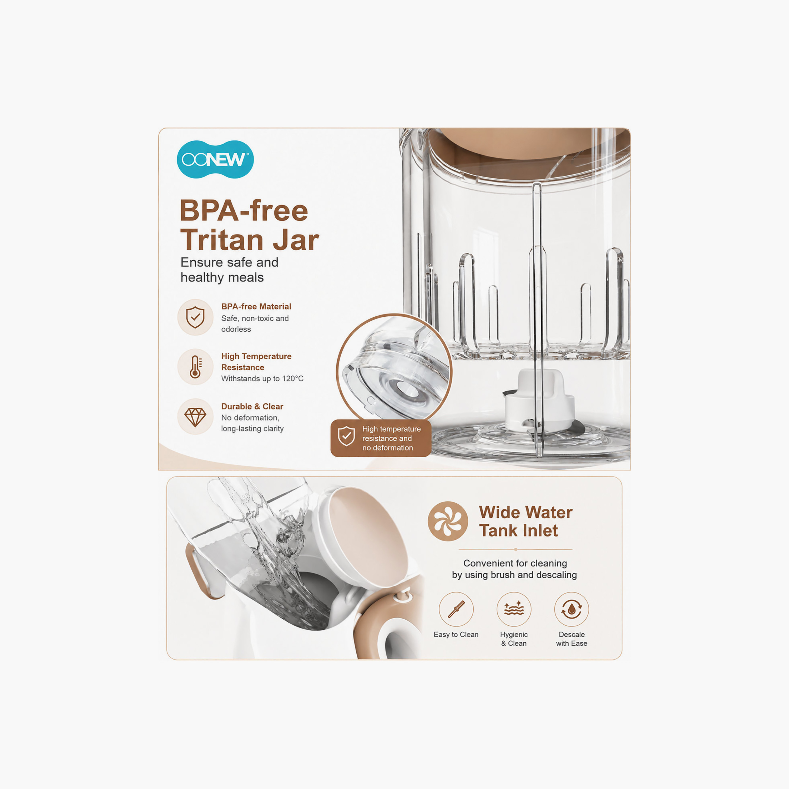 Oonew 5-In-1 Digital Food Steamer Blender with Tritan Jar-baby-feeding-babyfoodprocessors-image-8
