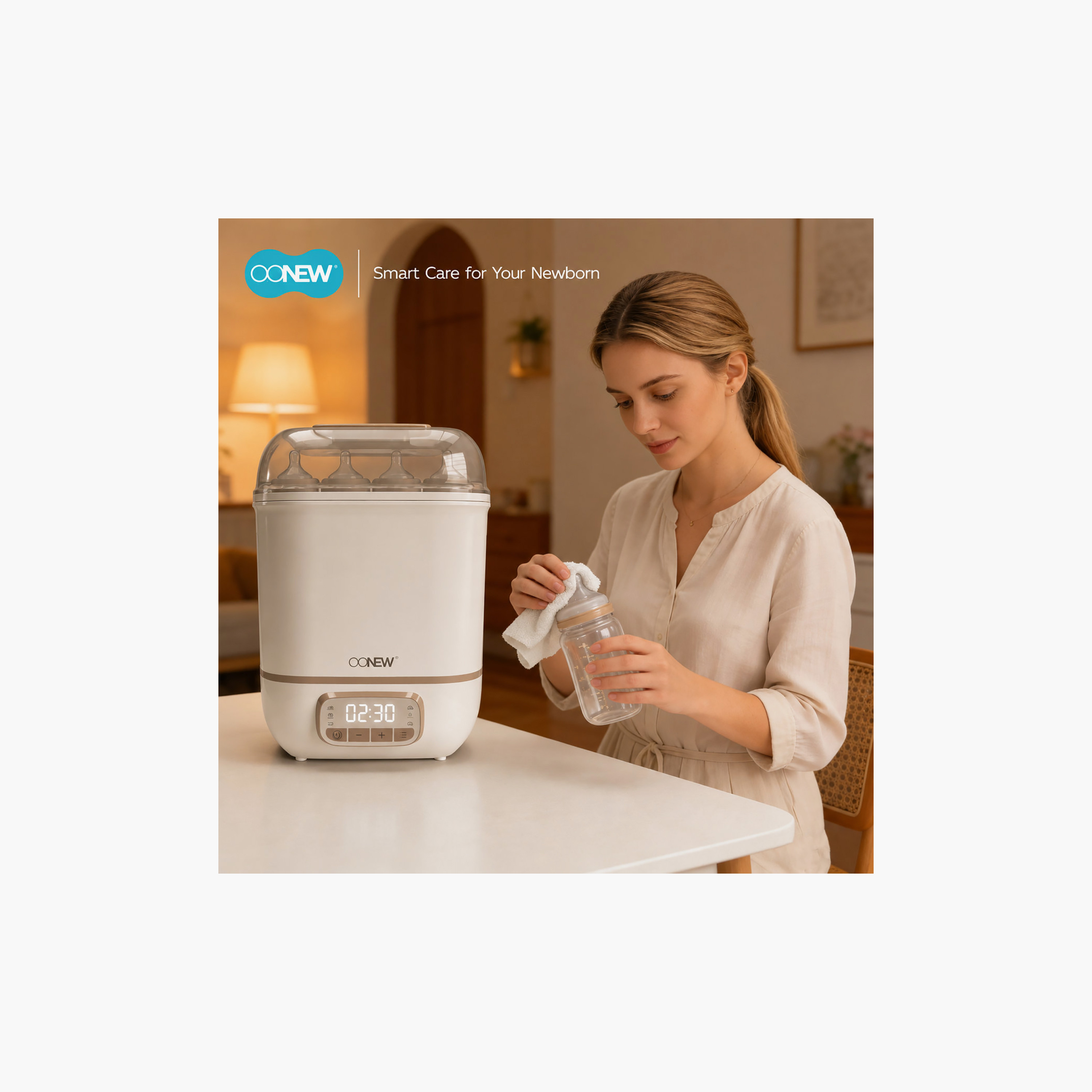 Oonew 6-Minute Electric Bottle Steam Sterilizer & Dryer-baby-feeding-sterilizersandwarmers-image-18