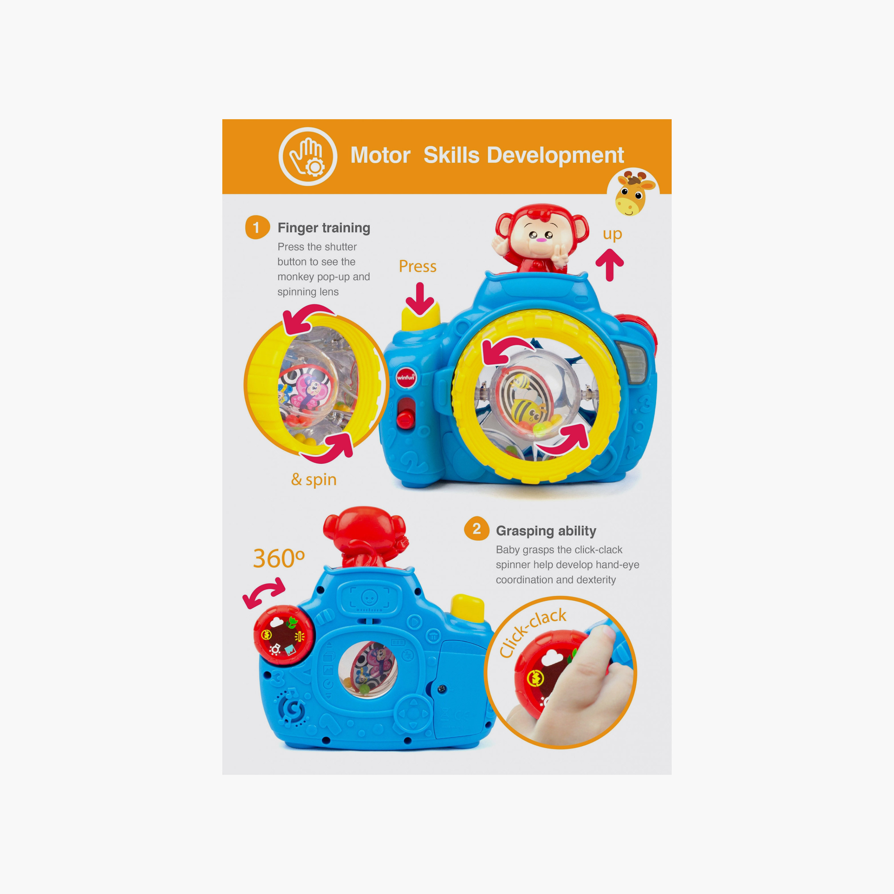 WinFun Pop-Up Monkey Camera Learning Toy-toys-babyandtoddlertoys-learningtoys-image-9