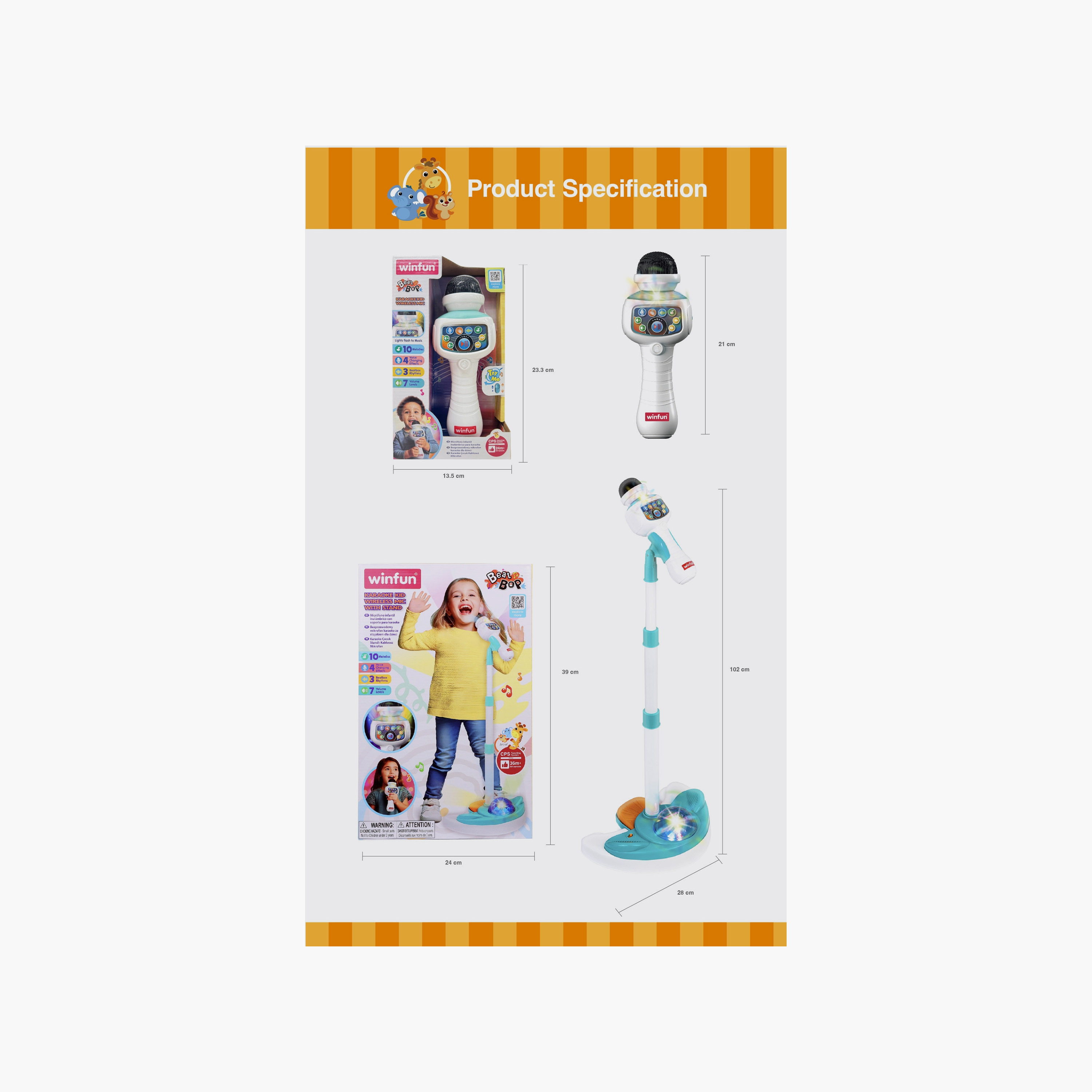WinFun Karaoke Kid Wireless Microphone Toy-toys-babyandtoddlertoys-learningtoys-image-11