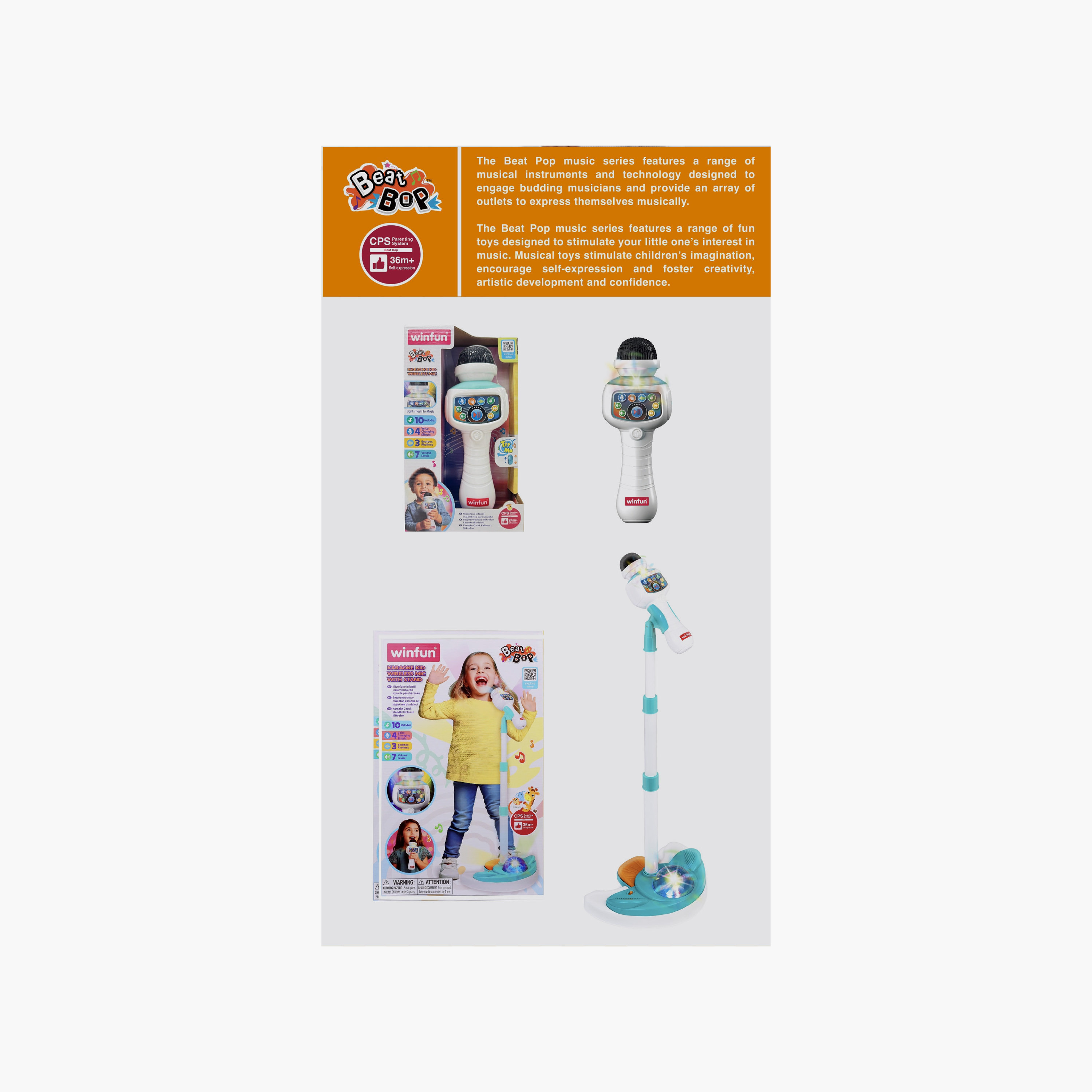 WinFun Karaoke Kid Wireless Microphone Toy-toys-babyandtoddlertoys-learningtoys-image-5