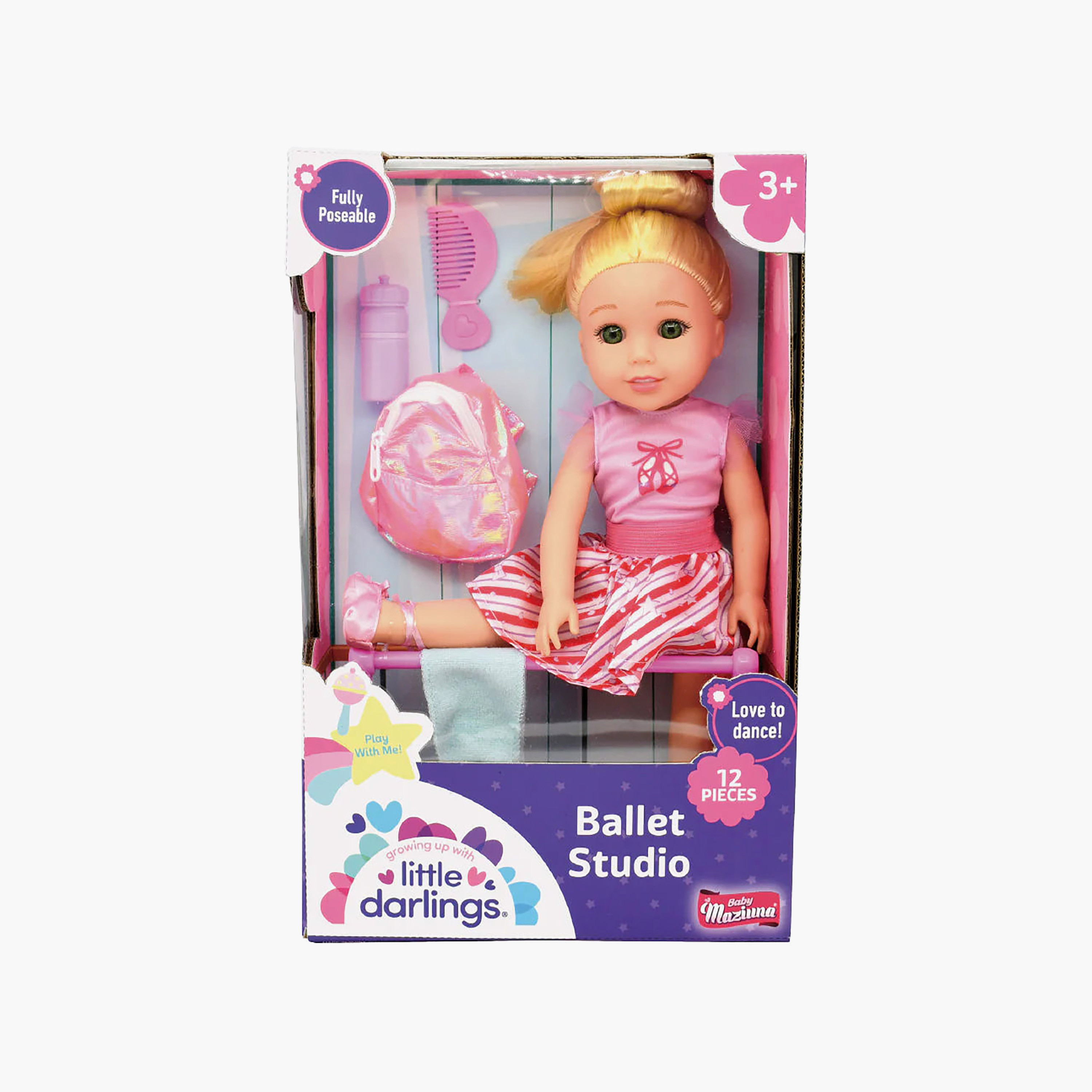 دمية استوديو باليه بيبي مازيونا التفاعلية - 14 بوصة-toys-dollsandplaysets-dolls-image-7