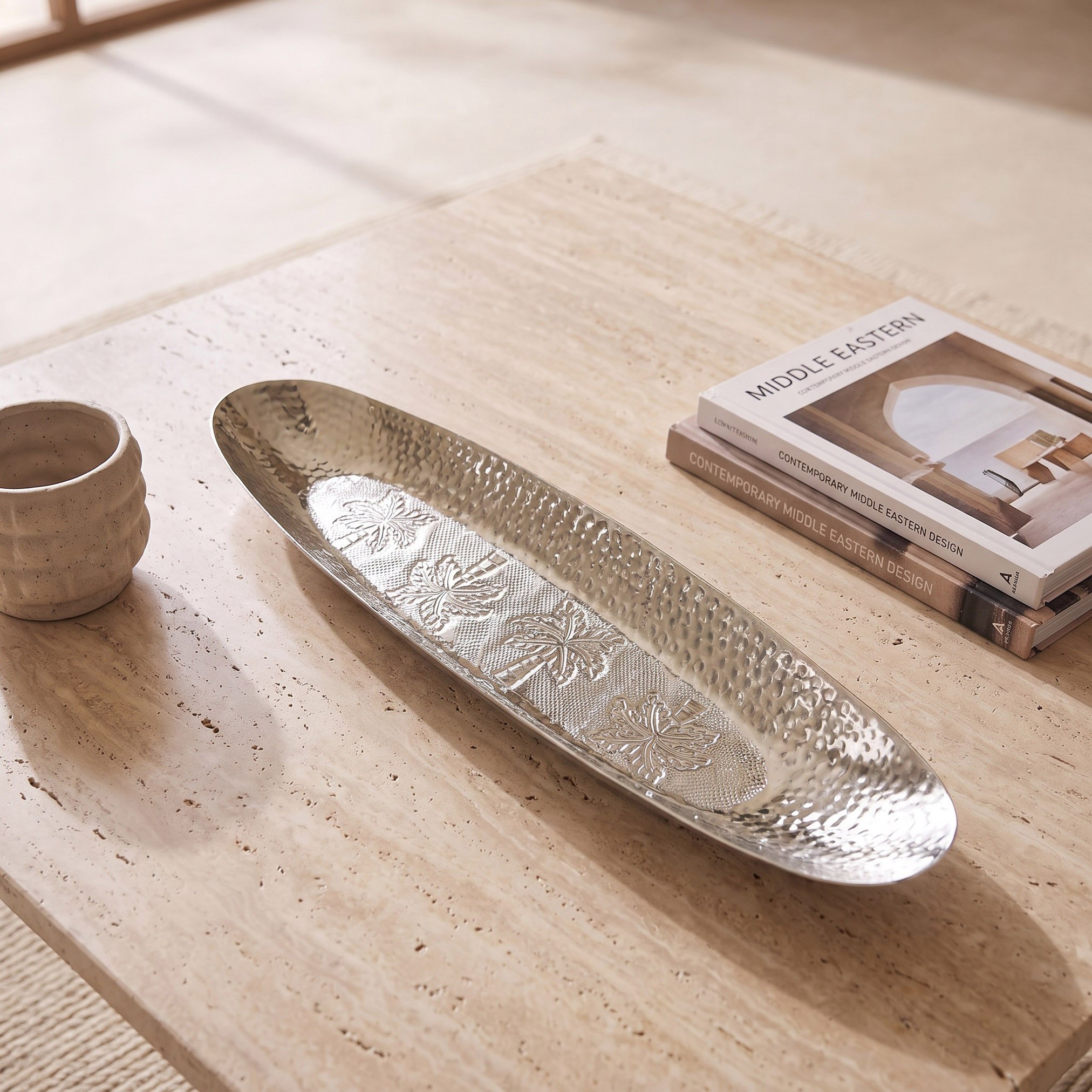 وعاء ديكور منقوش - 27x6 سم-household-decor-boxesandtrays-image-2