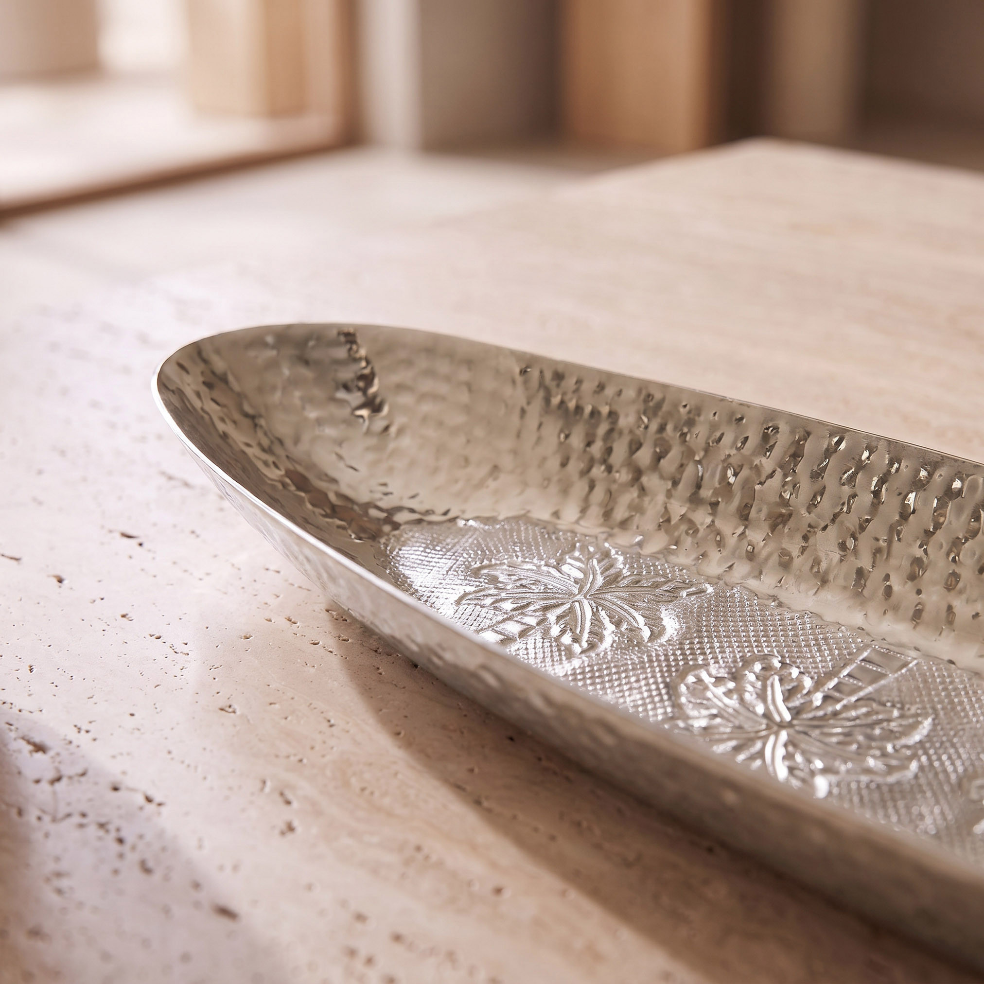 وعاء ديكور منقوش - 27x6 سم-household-decor-boxesandtrays-image-3