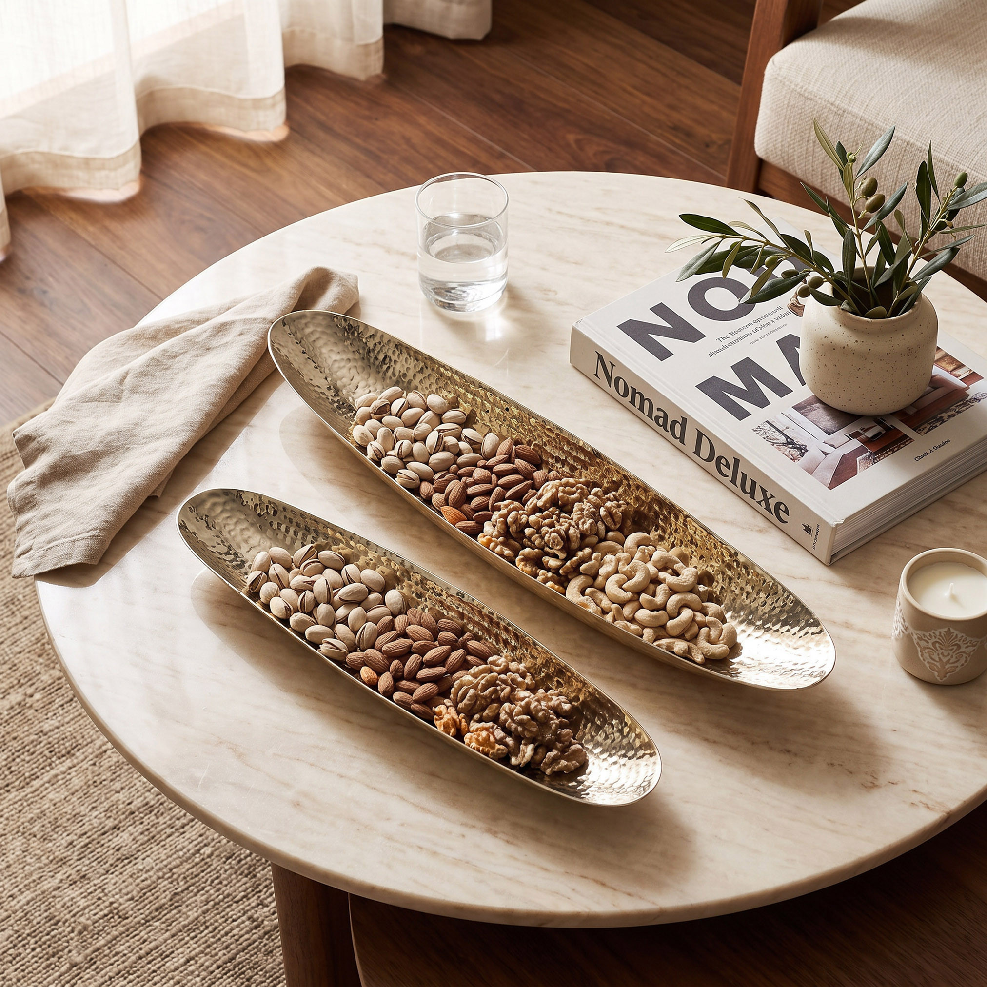 وعاء ديكور منقوش - 27x6 سم-household-decor-boxesandtrays-image-5