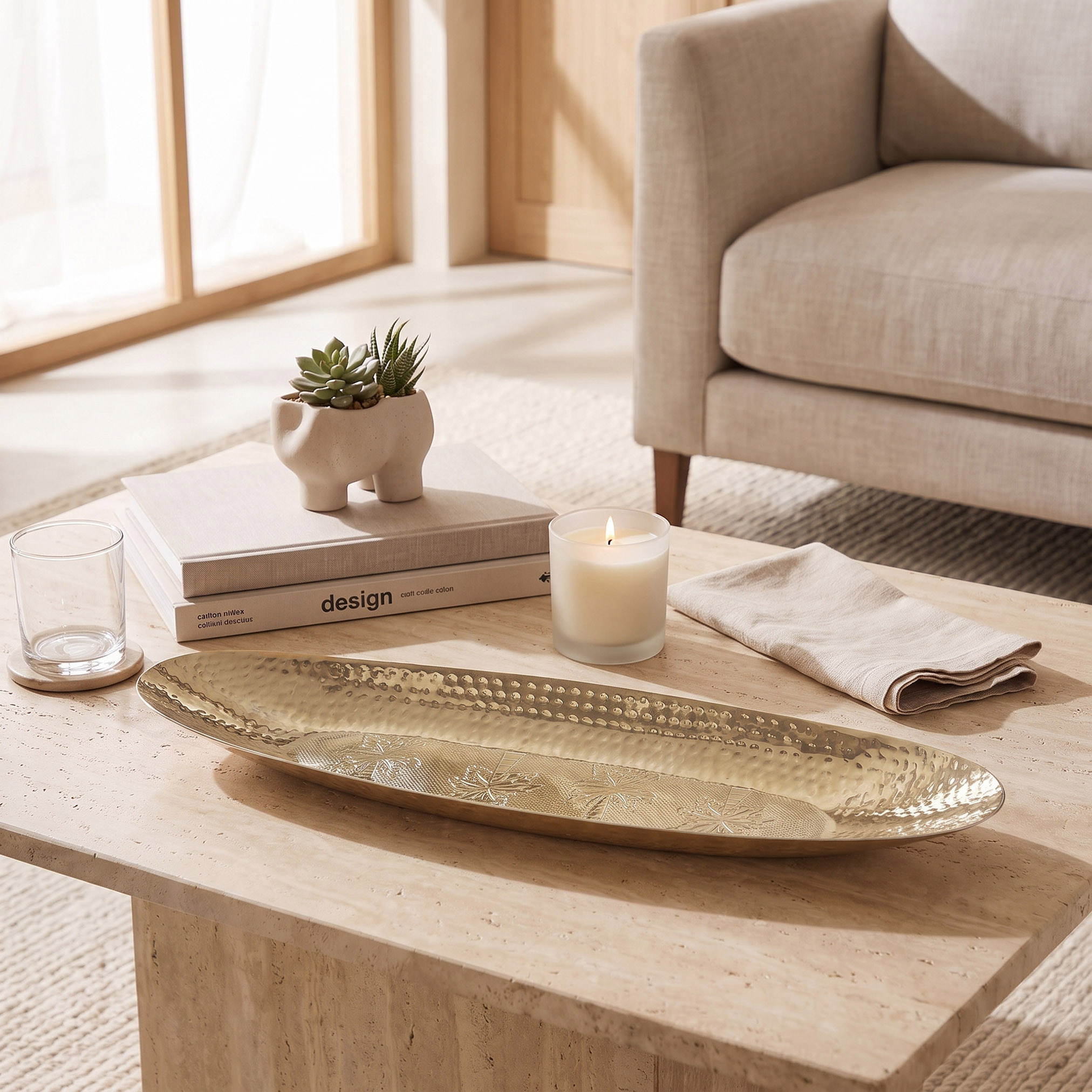 وعاء ديكور معدن منقوش - 6 سم-household-decor-boxesandtrays-image-4