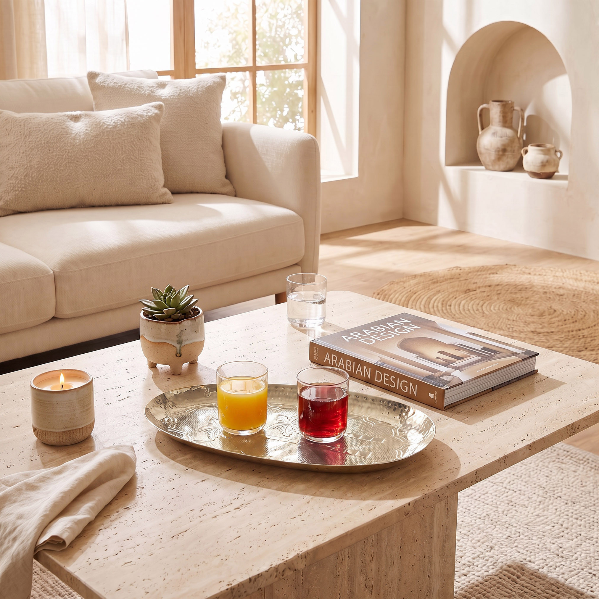صينية ديكور بيضاوية منقوشة - 19x11 سم-household-decor-boxesandtrays-image-4