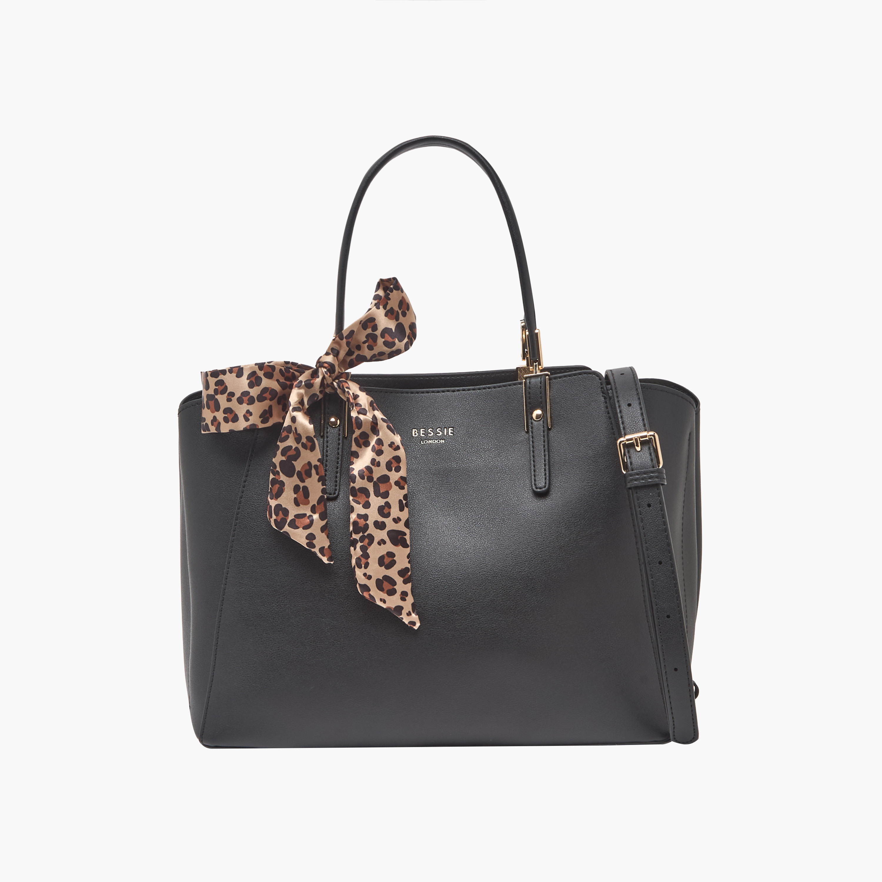 Bessie London Tote Bag with Scarf-women-bagsandwallets-handbags-image-1