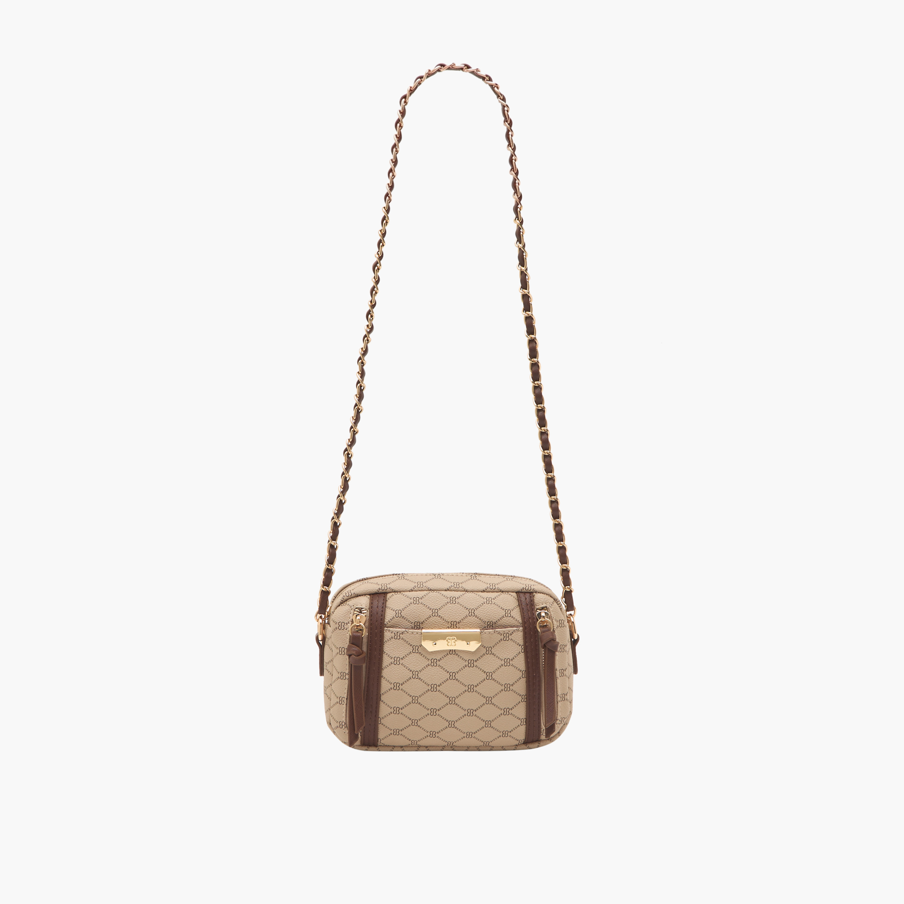 شنطة كروس بودي بطبعات مونوجرام مع حزام سلسلة من بيسي لندن-women-bagsandwallets-handbags-image-2