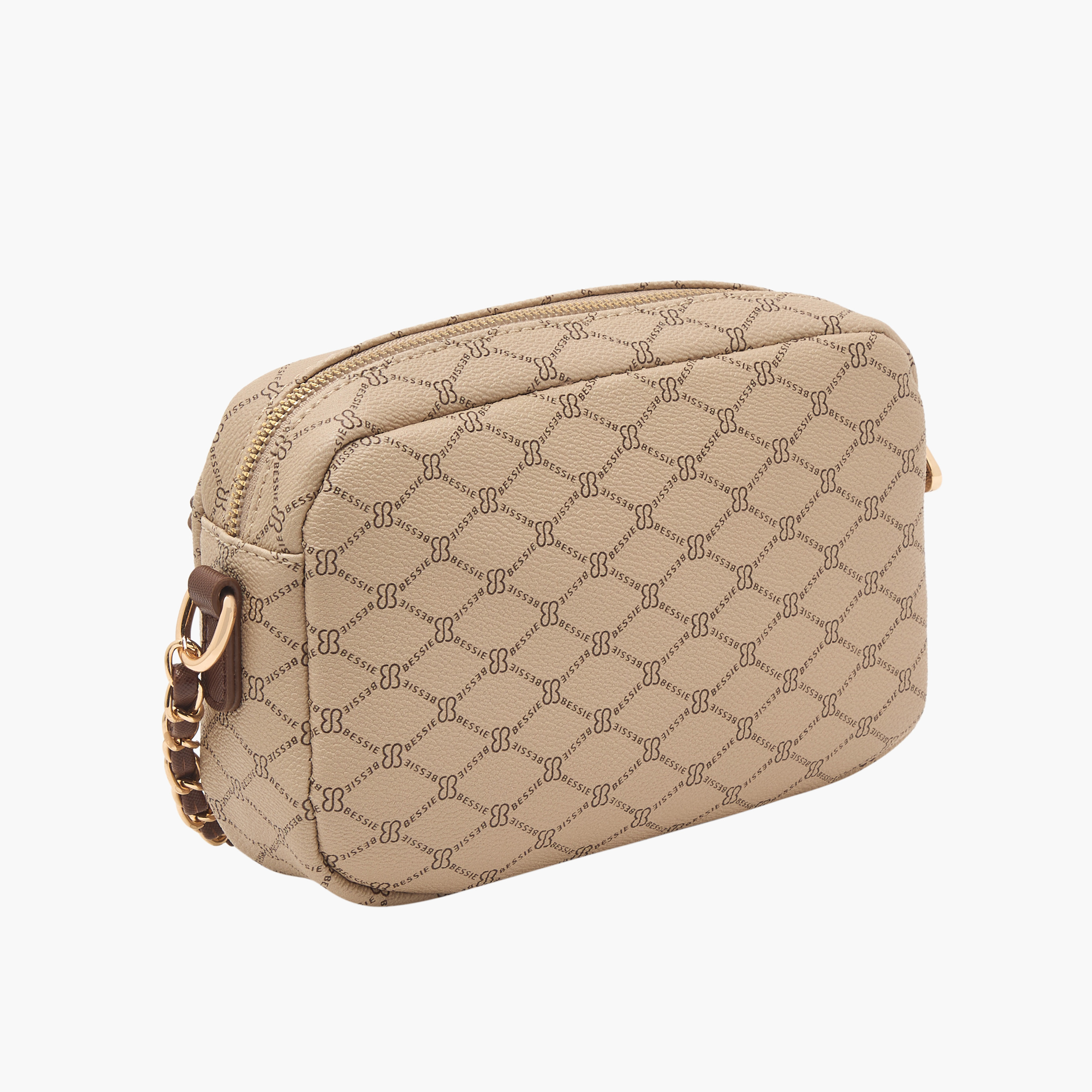 شنطة كروس بودي بطبعات مونوجرام مع حزام سلسلة من بيسي لندن-women-bagsandwallets-handbags-image-3