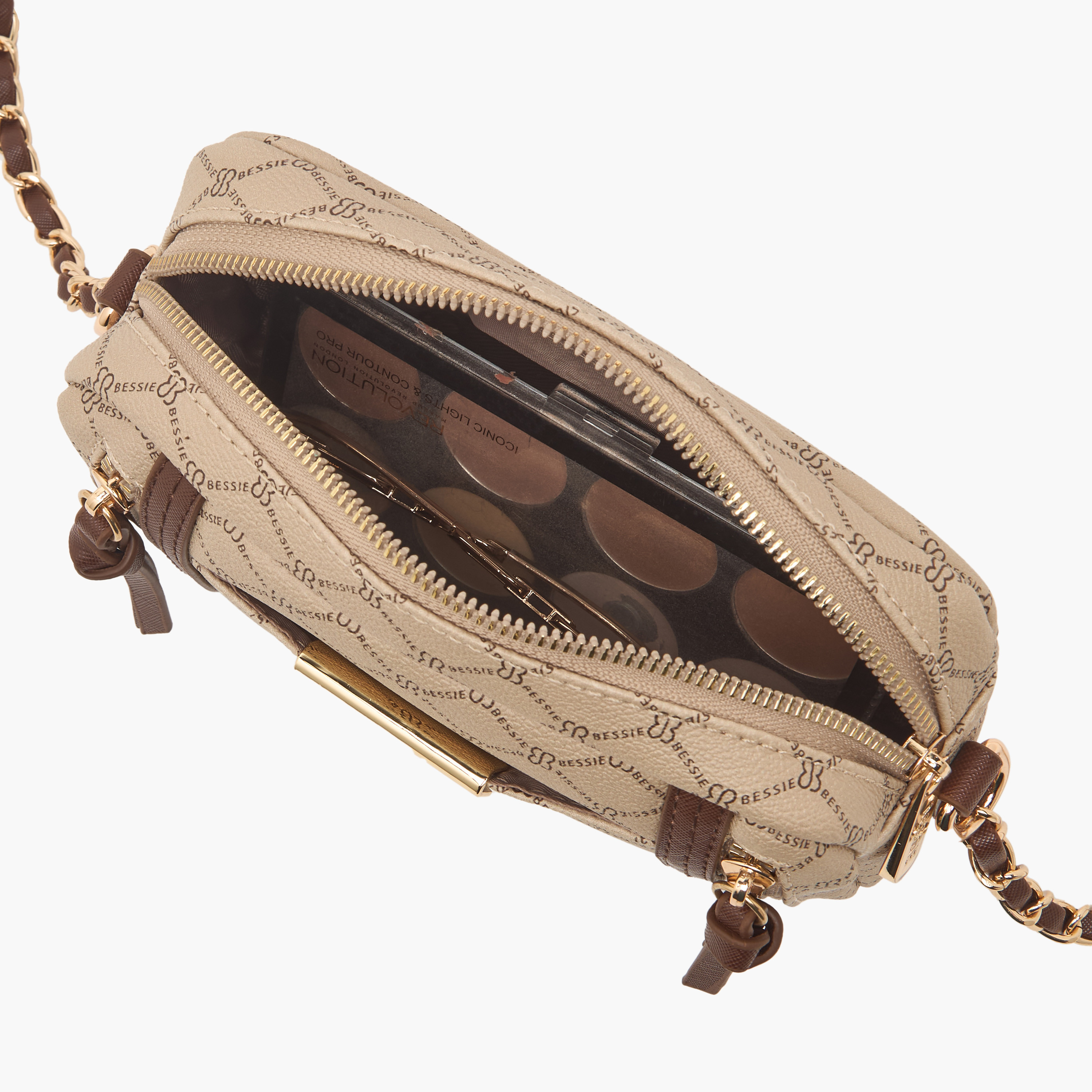 شنطة كروس بودي بطبعات مونوجرام مع حزام سلسلة من بيسي لندن-women-bagsandwallets-handbags-image-7