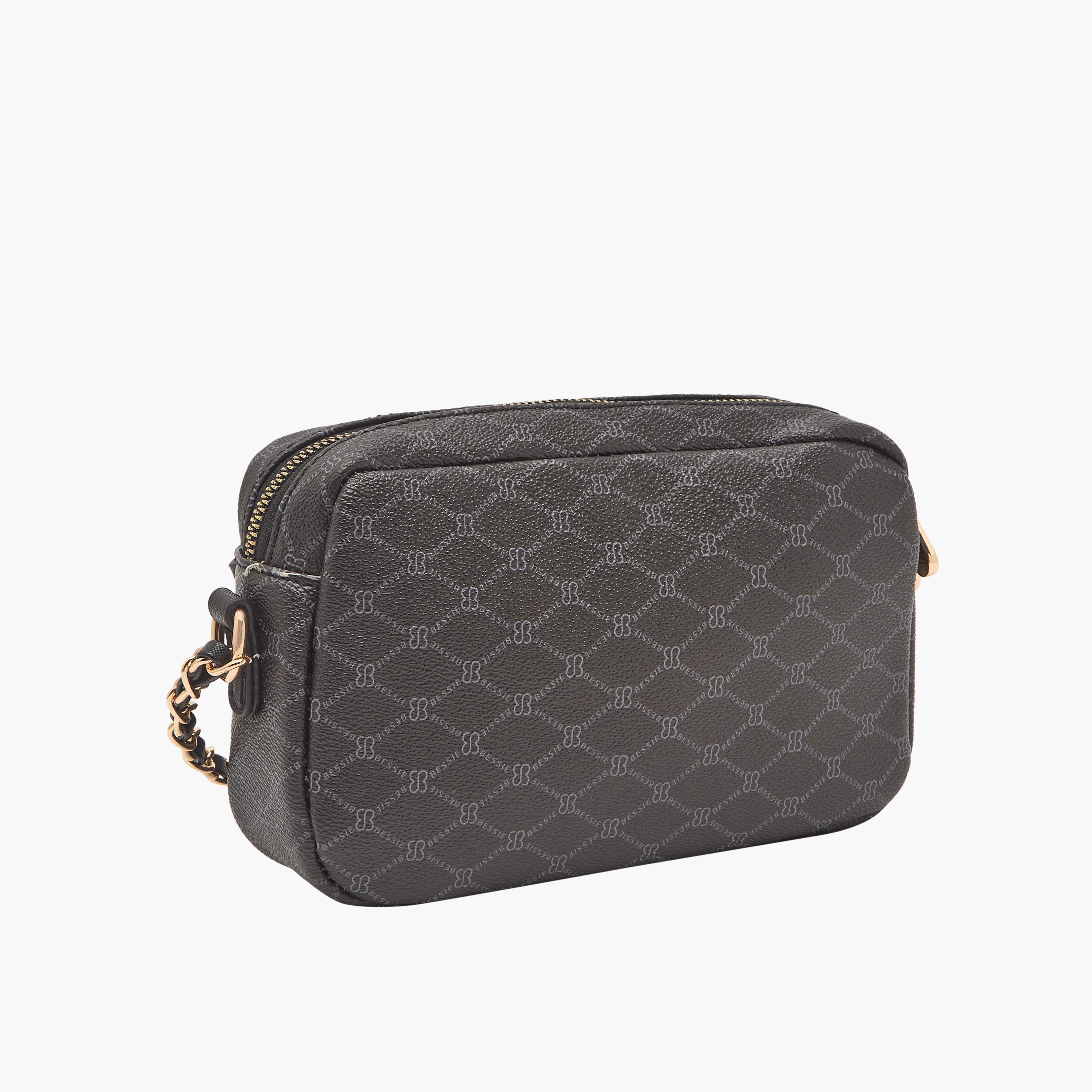 شنطة كروس بودي بطبعات مونوجرام مع حزام سلسلة من بيسي لندن-women-bagsandwallets-handbags-image-3
