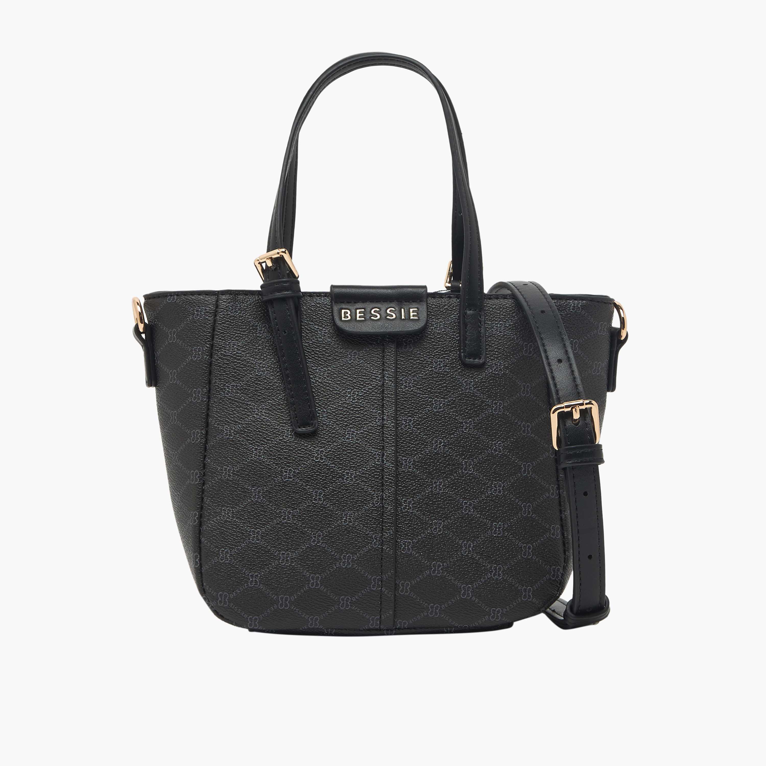 شنطة توتي بطبعات مونوجرام وحزام قابل للفصل من بيسي لندن-women-bagsandwallets-handbags-image-1
