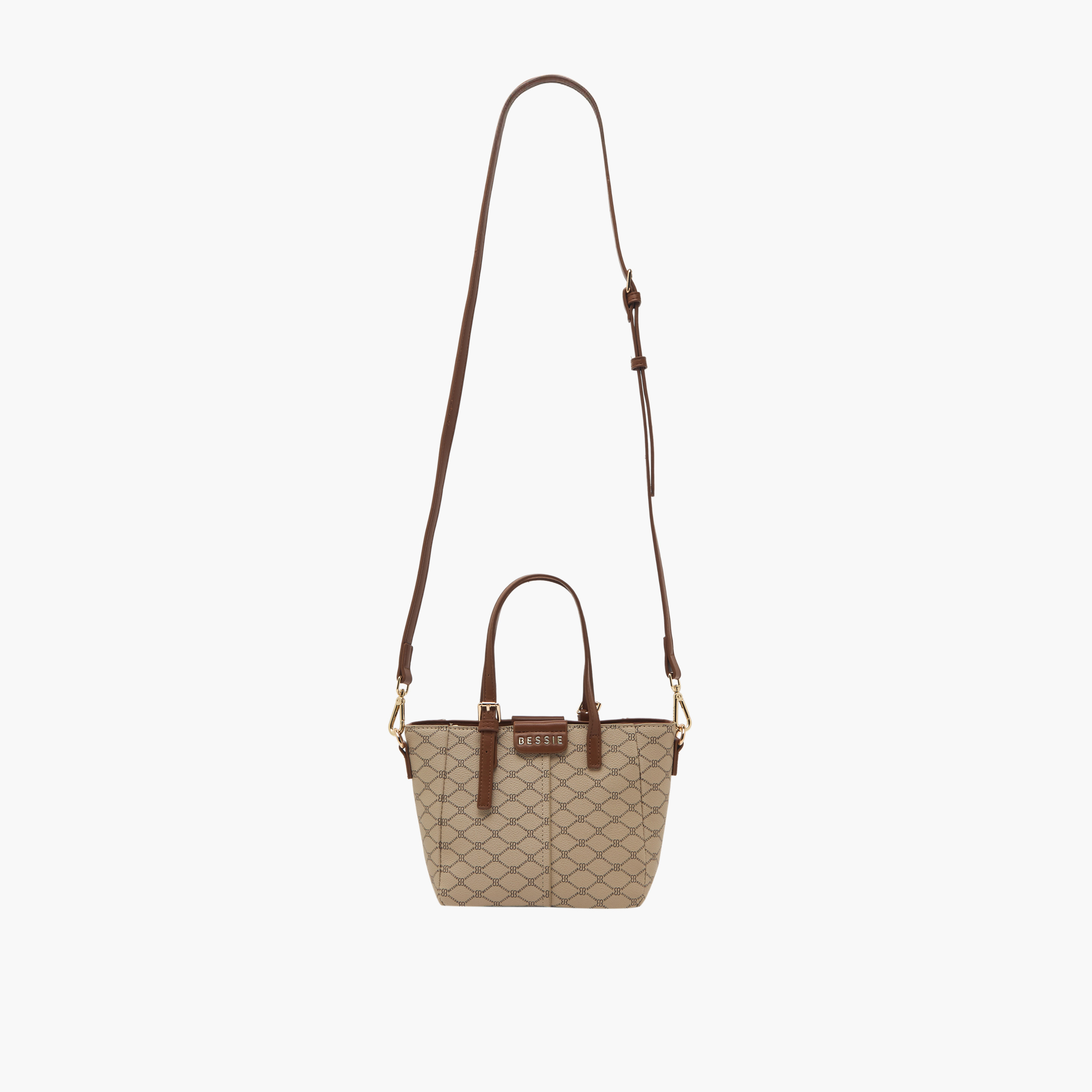 شنطة توتي بطبعات مونوجرام وحزام قابل للفصل من بيسي لندن-women-bagsandwallets-handbags-image-2