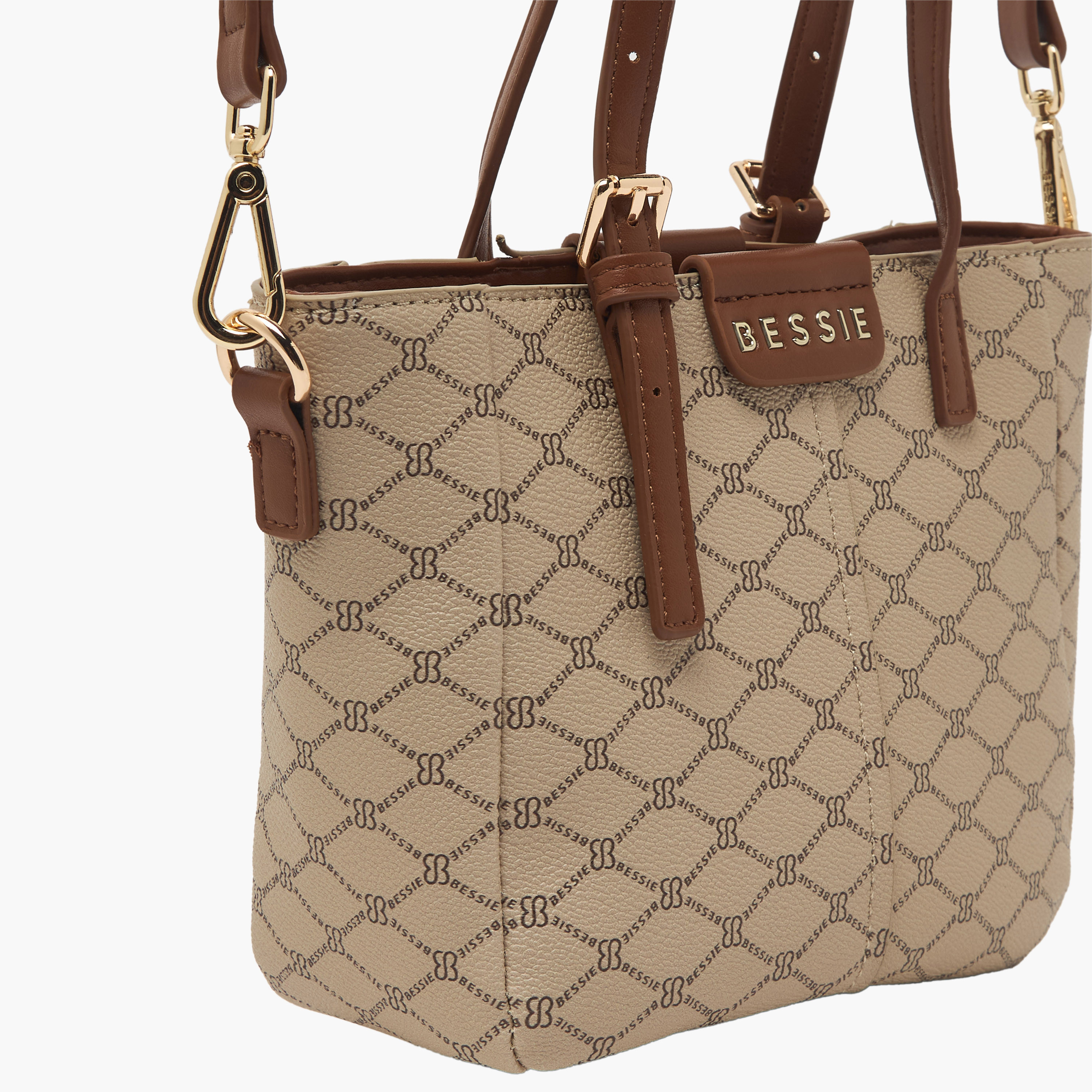 شنطة توتي بطبعات مونوجرام وحزام قابل للفصل من بيسي لندن-women-bagsandwallets-handbags-image-4